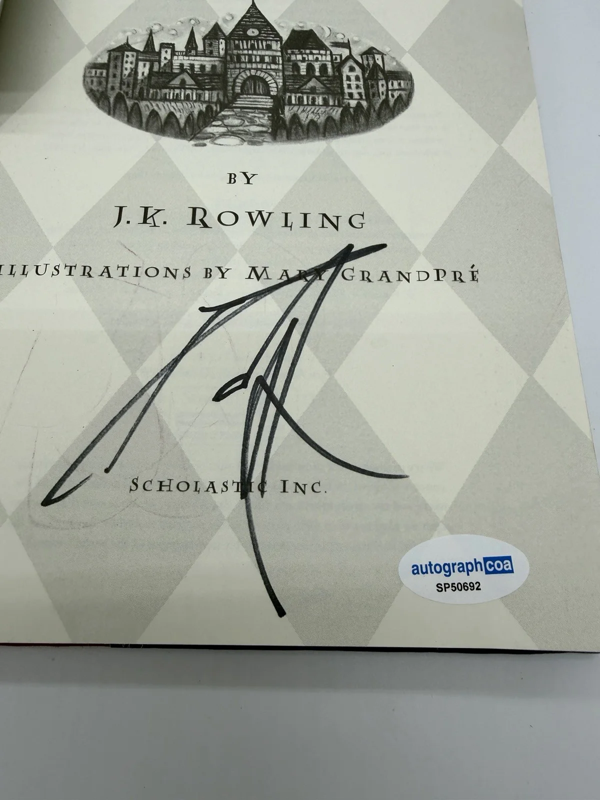 Christian Bale — Daniel Radcliffe Signed Harry Potter And The Sorceres Stone First Edition 1st, image 4