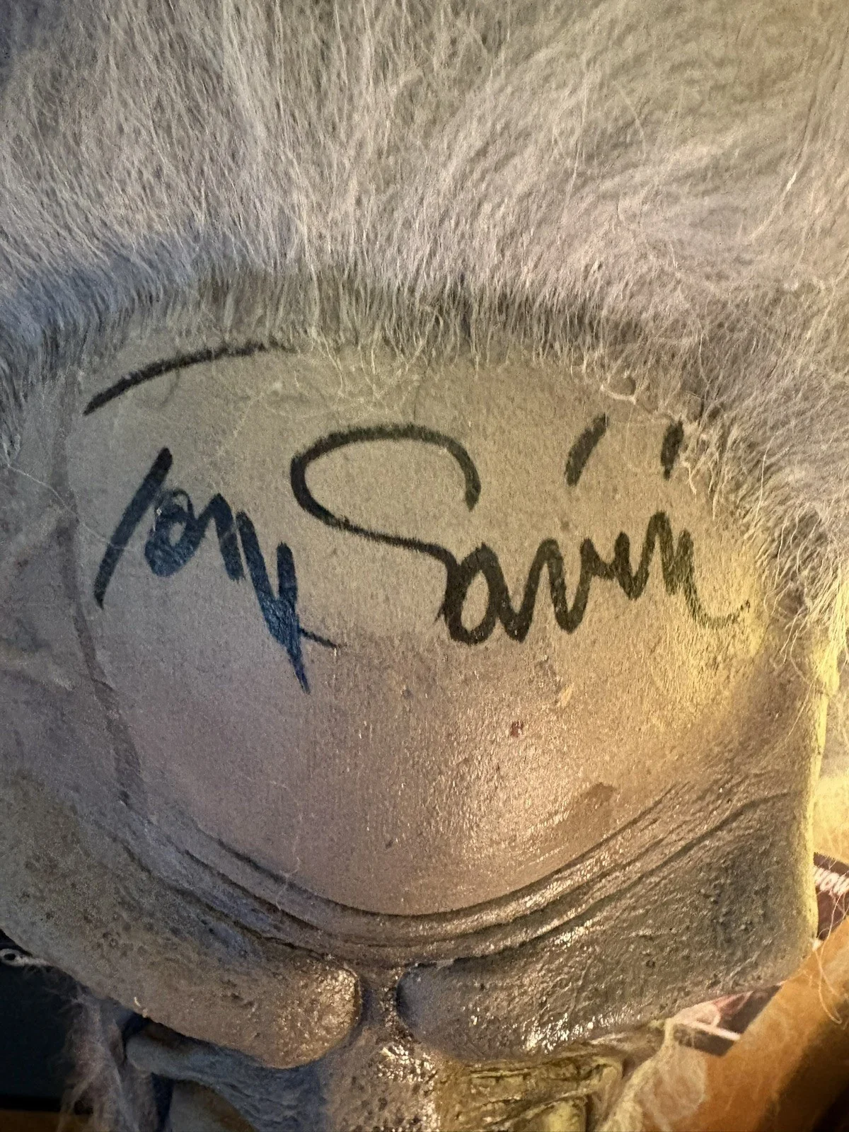 Tom Savini Creepshow Signed Fluffy Mask Trick Or Treat Studios, image 2