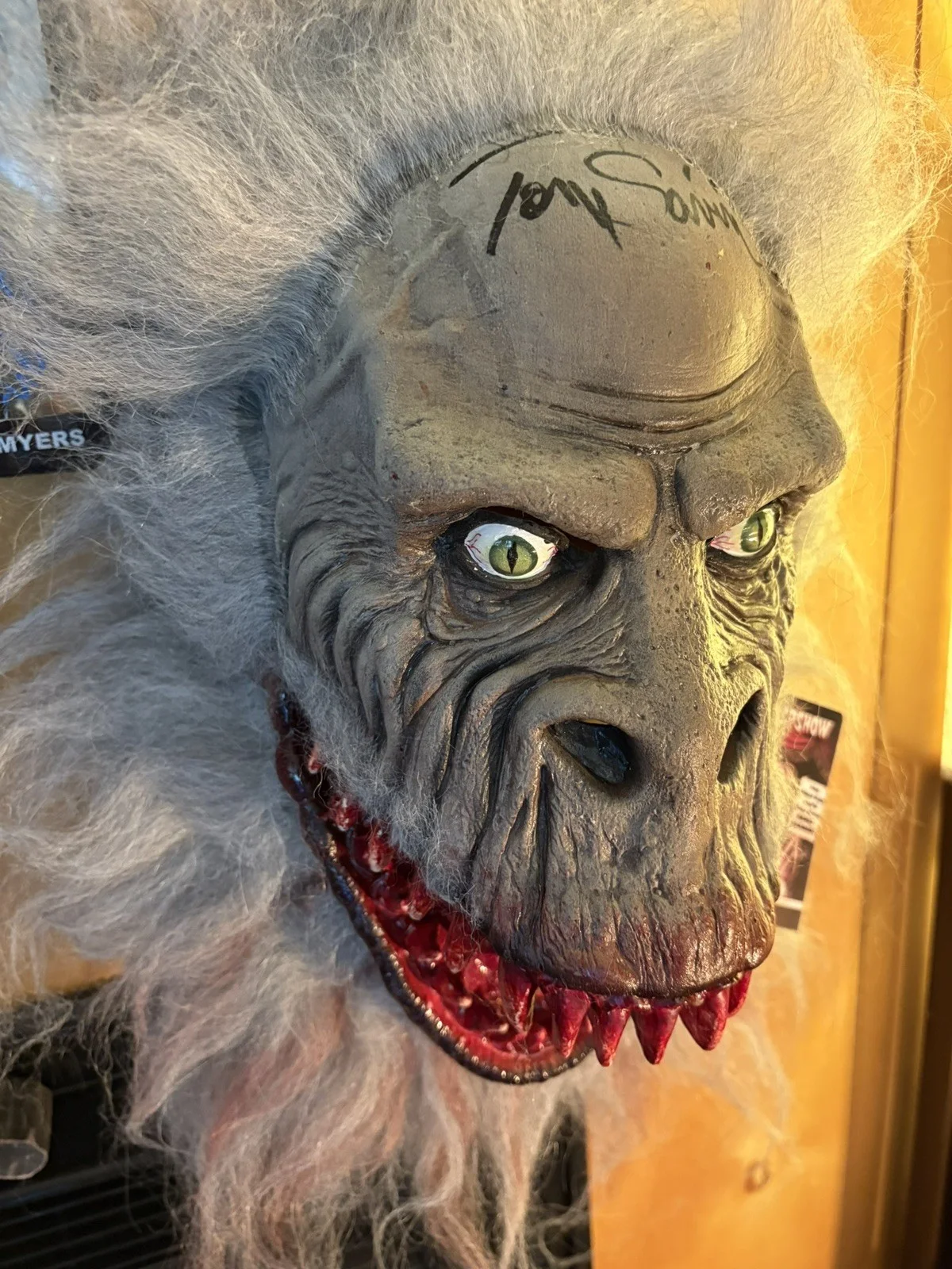Tom Savini Creepshow Signed Fluffy Mask Trick Or Treat Studios, image 4