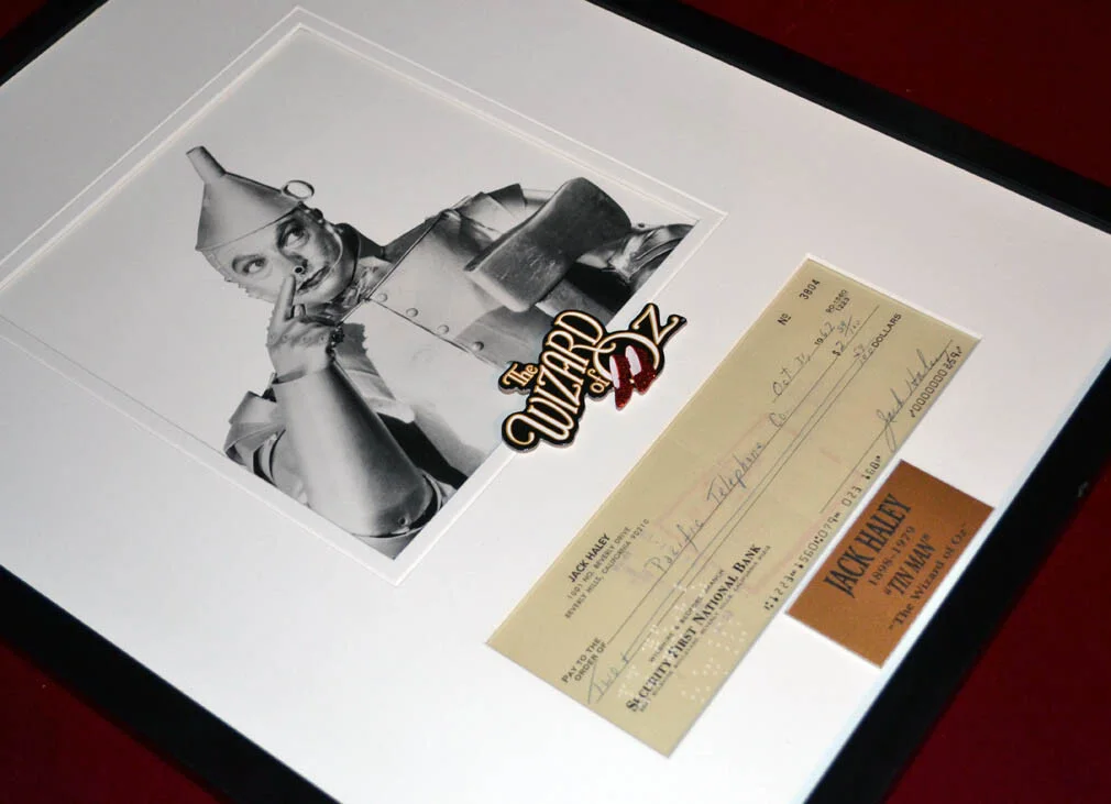 JACK HALEY — JACK HALEY Signed Autograph Frame, WIZARD OF OZ Tin Man, COA, DOLL, DVD, Poster, image 3