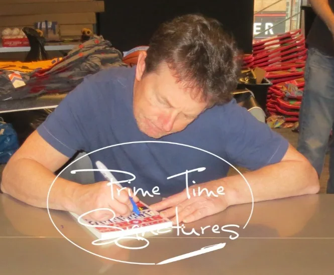 Michael J Fox — Michael J Fox Christopher Lloyd Signed Grays Almanac Back to the Future Beckett, image 2