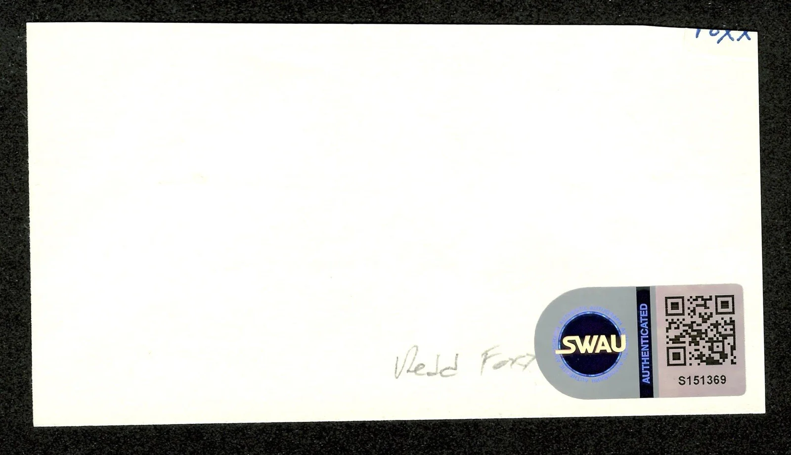 Redd Foxx Signed Autographed 2x4 Card SWAU Cert Sanford & Son, изображение 2