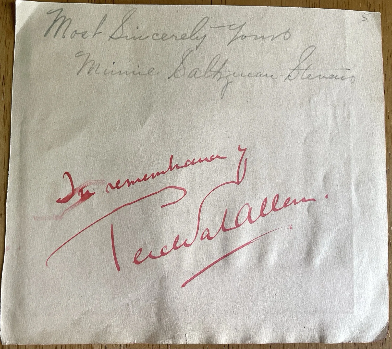 Autograph Sheet signed by 4 Opera Stars, D'Oisly, Knowles, Perceval Allen,, image 4