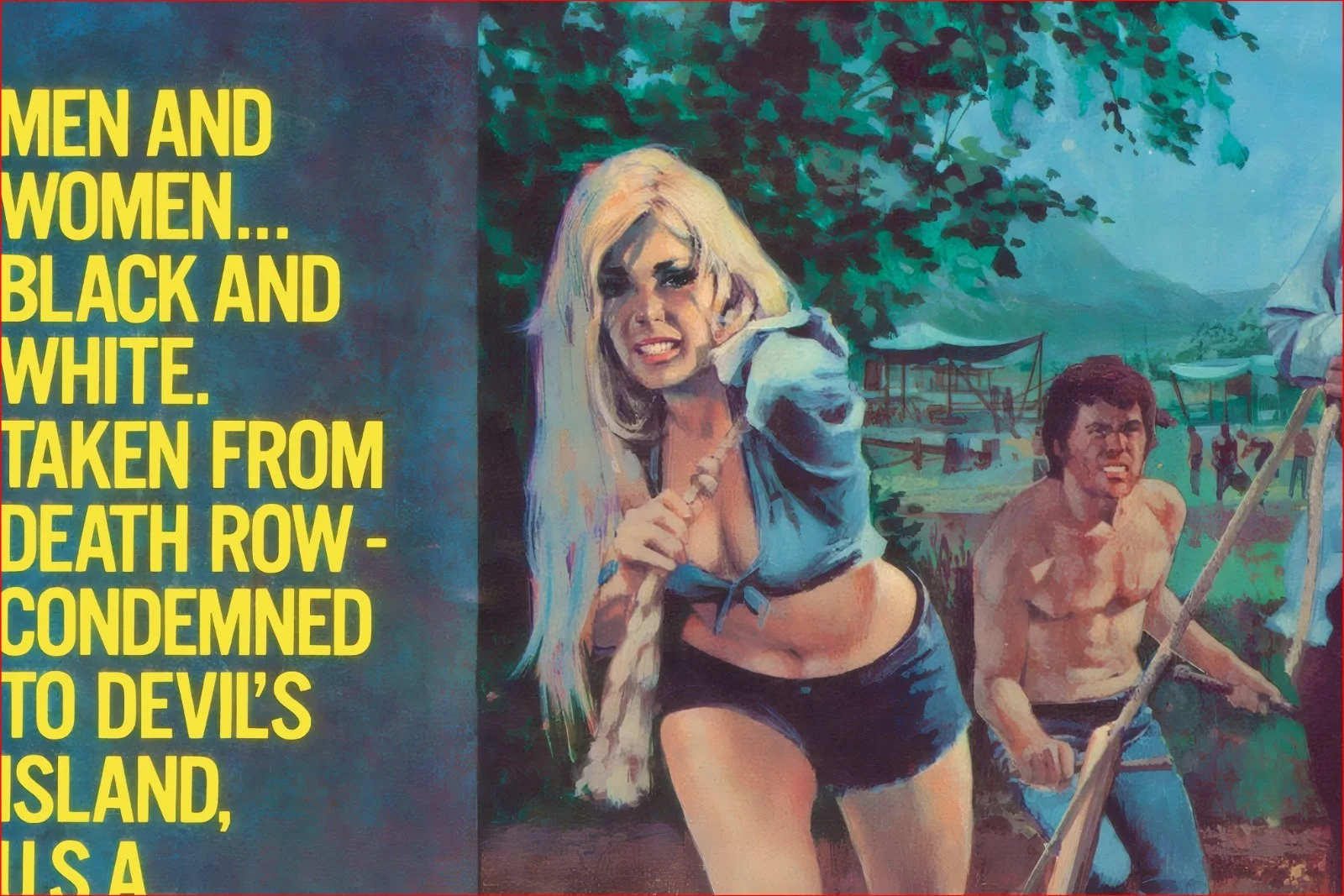 Terminal Island - 1973 Exploitation B-Movie Restored 27.2" x 41" US One Sheet, изображение 4