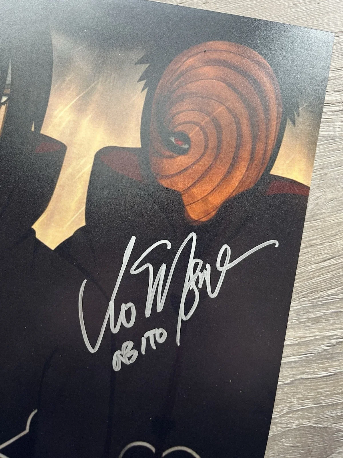 Vic Mignogna — Vic Mignogna Signed Obito 11x14 Photo OCCM COA Naruto Anime Auto, изображение 3