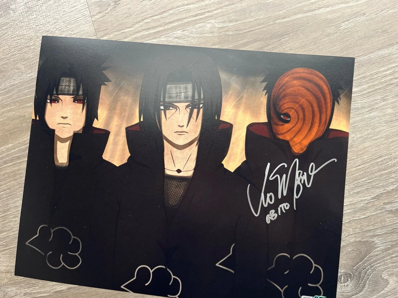 Vic Mignogna — Vic Mignogna Signed Obito 11x14 Photo OCCM COA Naruto Anime Auto, изображение 4
