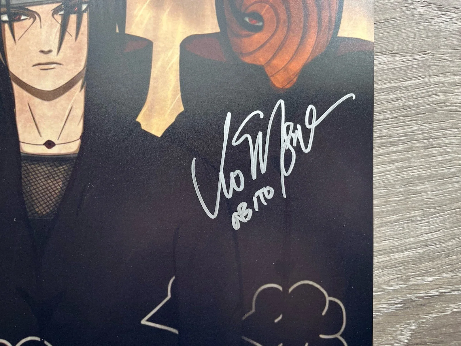 Vic Mignogna — Vic Mignogna Signed Obito 11x14 Photo OCCM COA Naruto Anime Auto, изображение 5
