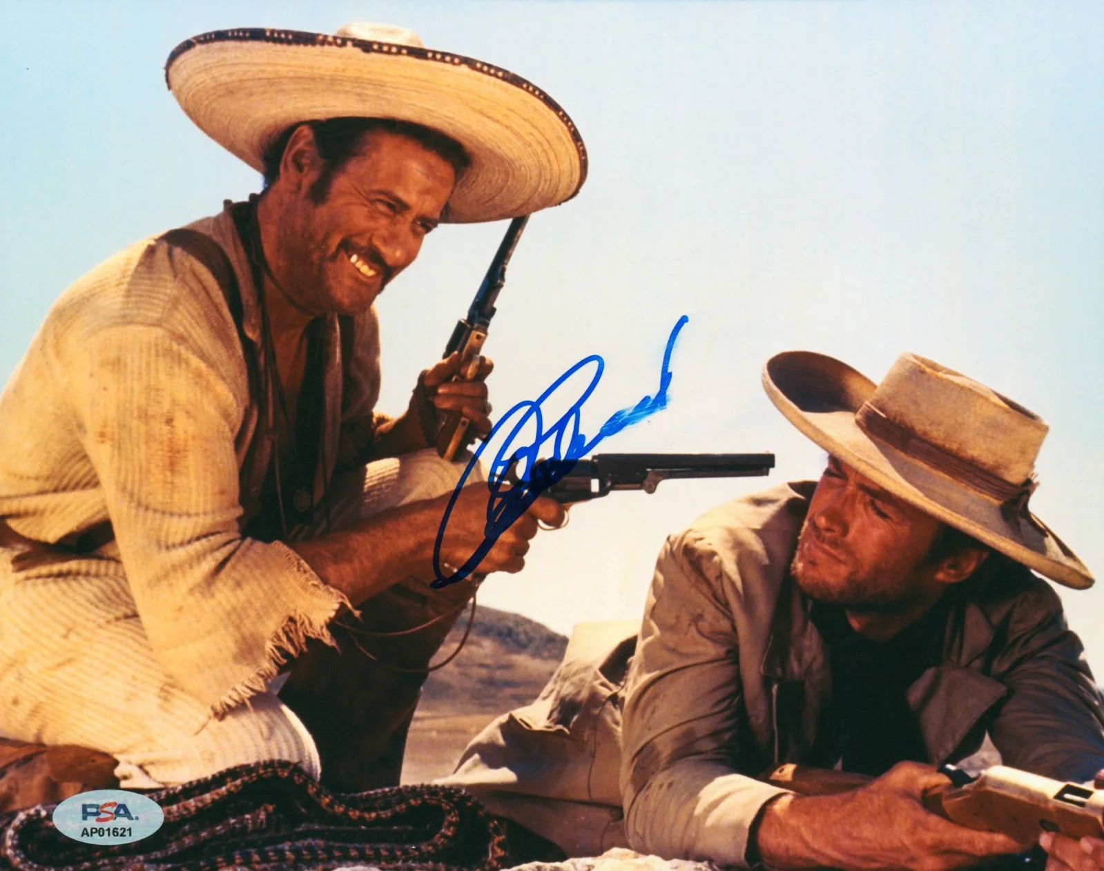Clint Eastwood — Clint Eastwood Signed PSA/DNA LOA Autographed 8X10 Photo PSA COA (Smudged Auto ), image 2