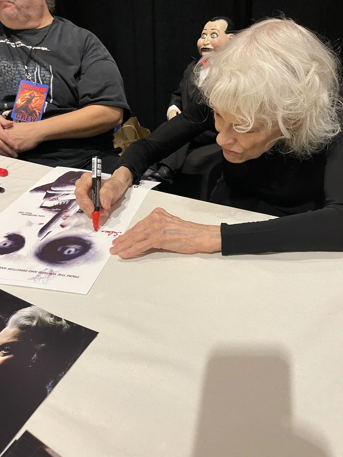 Judith Roberts signed Dead Silence Mary Shaw 11x17 Photo, image 2