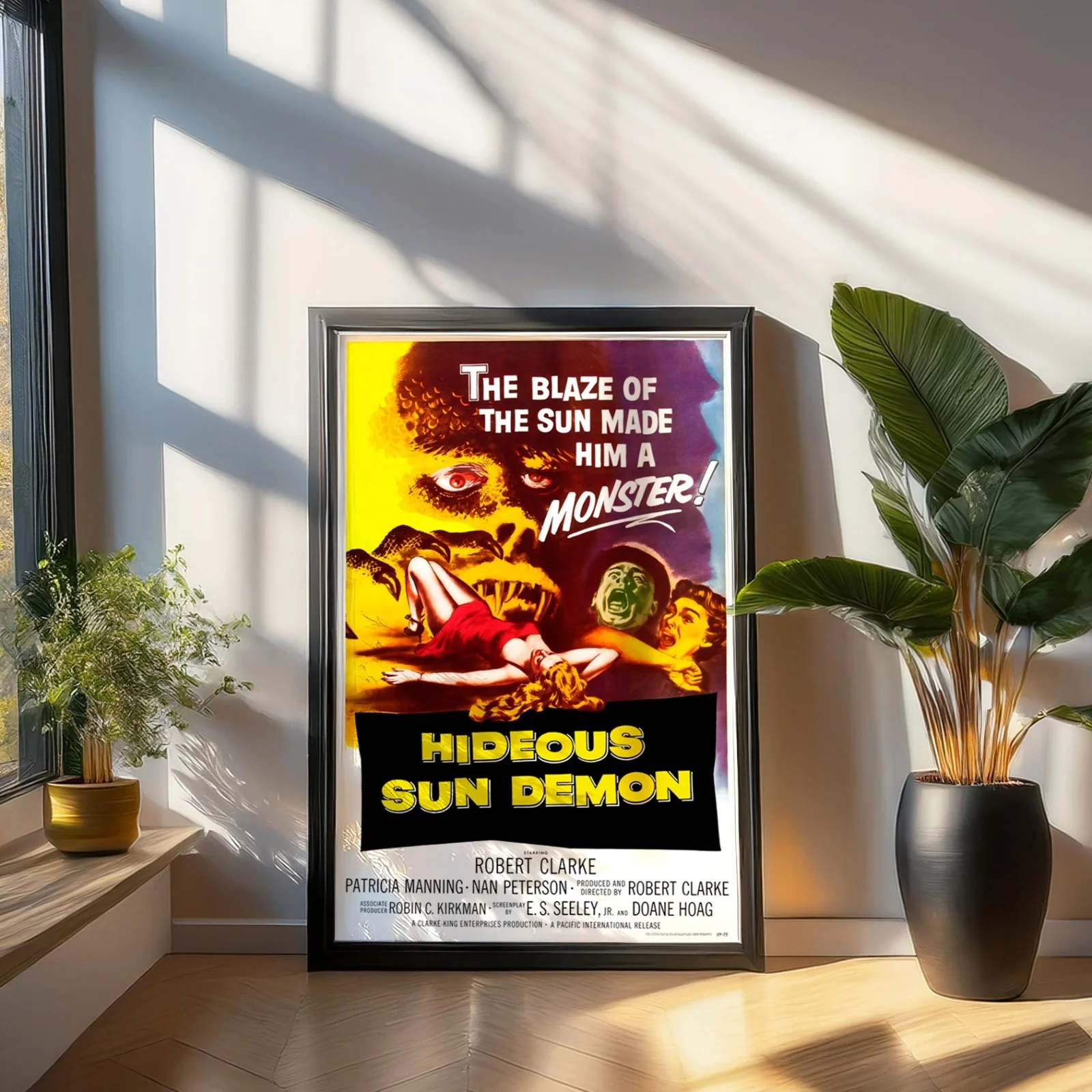 The Hideous Sun Demon - 1958 Sci-fi Restored 27.2" x 41" US One Sheet Poster, изображение 3