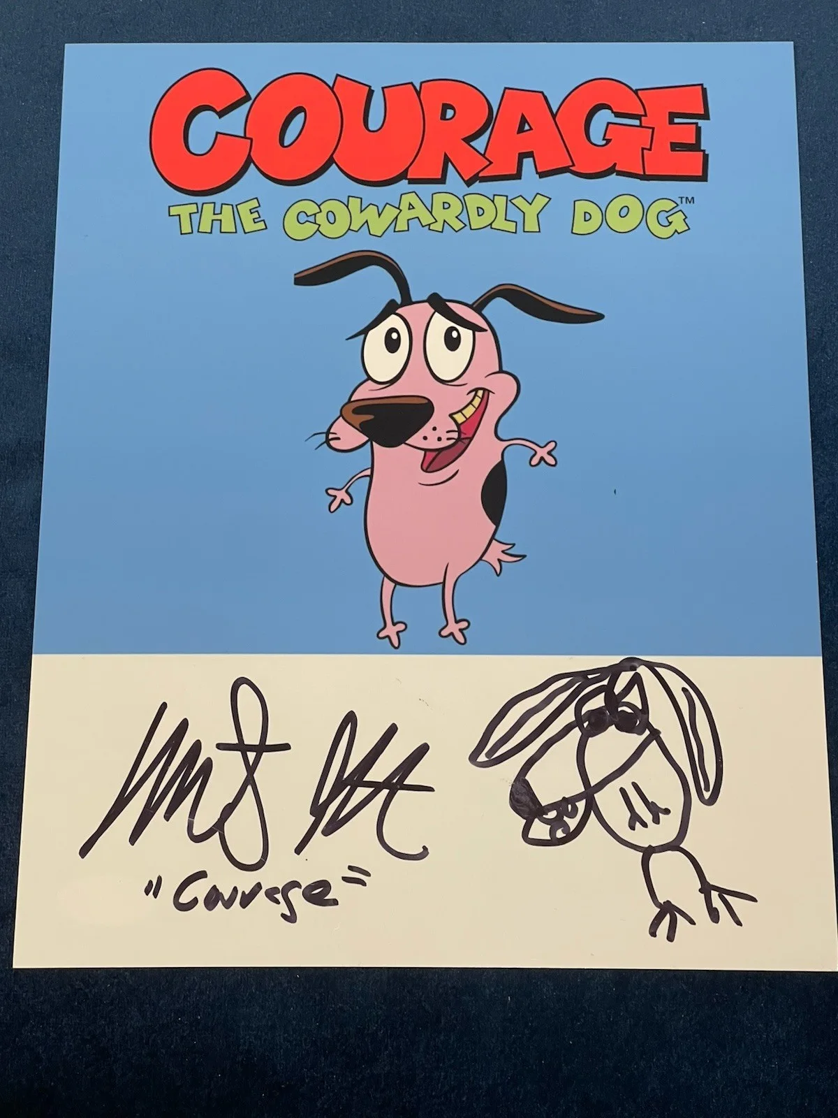 Marty Grabstein — MARTY GRABSTEIN Signed Autographed COURAGE COWARDLY DOG 8x10 Photo JSA Certified