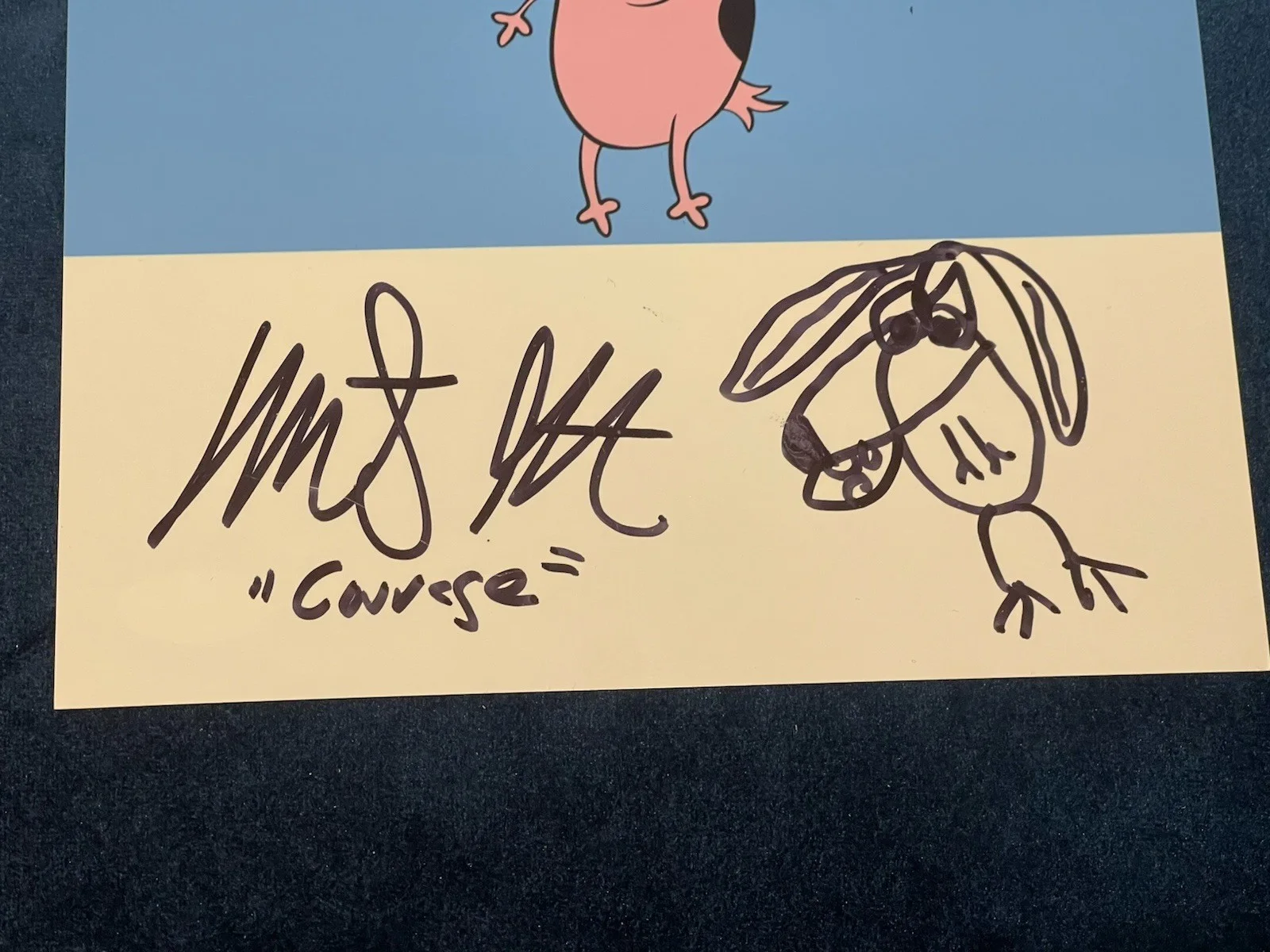 Marty Grabstein — MARTY GRABSTEIN Signed Autographed COURAGE COWARDLY DOG 8x10 Photo JSA Certified, изображение 2
