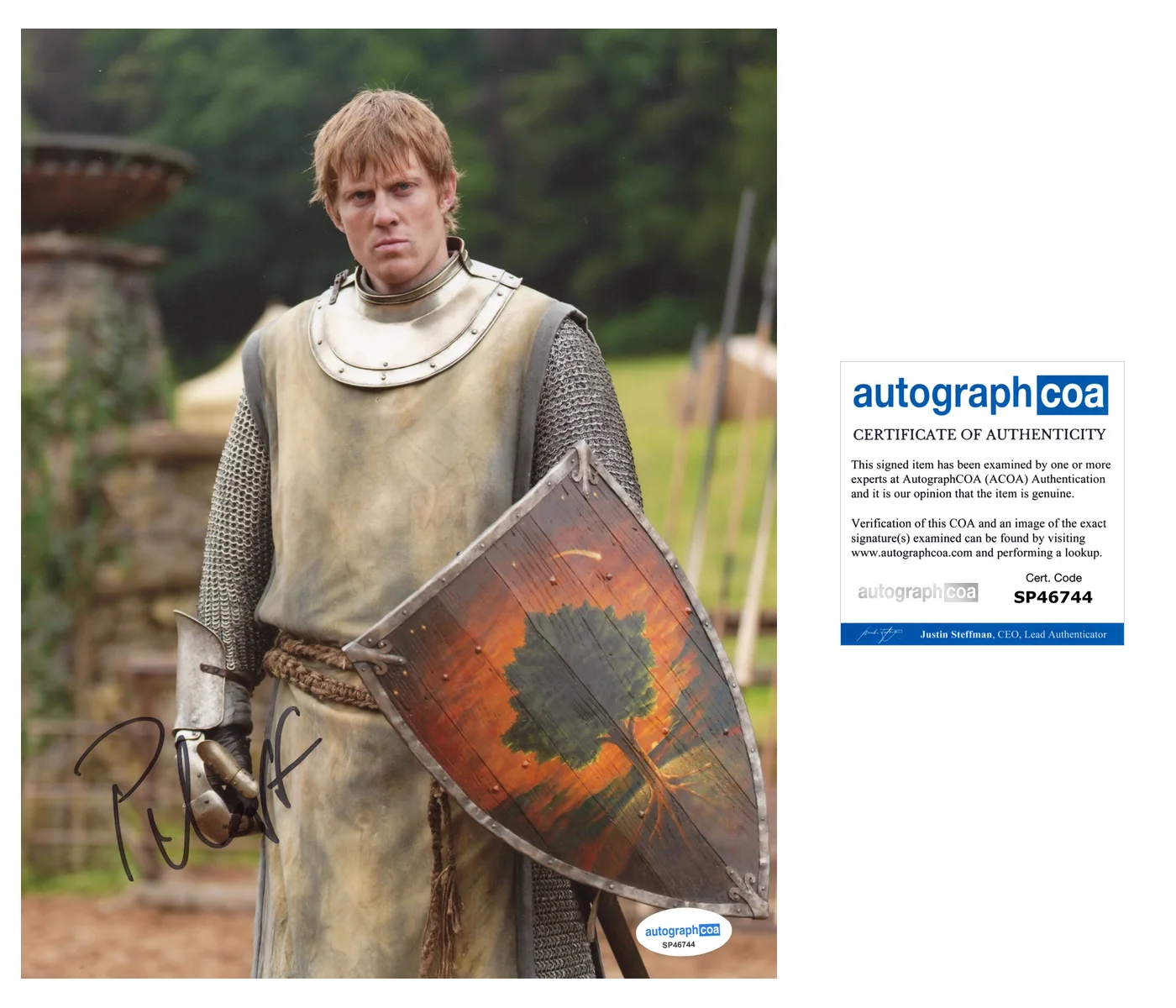 Peter Claffey Knight Seven Kingdoms Autographed Signed 8x10 Photo ACOA, изображение 2