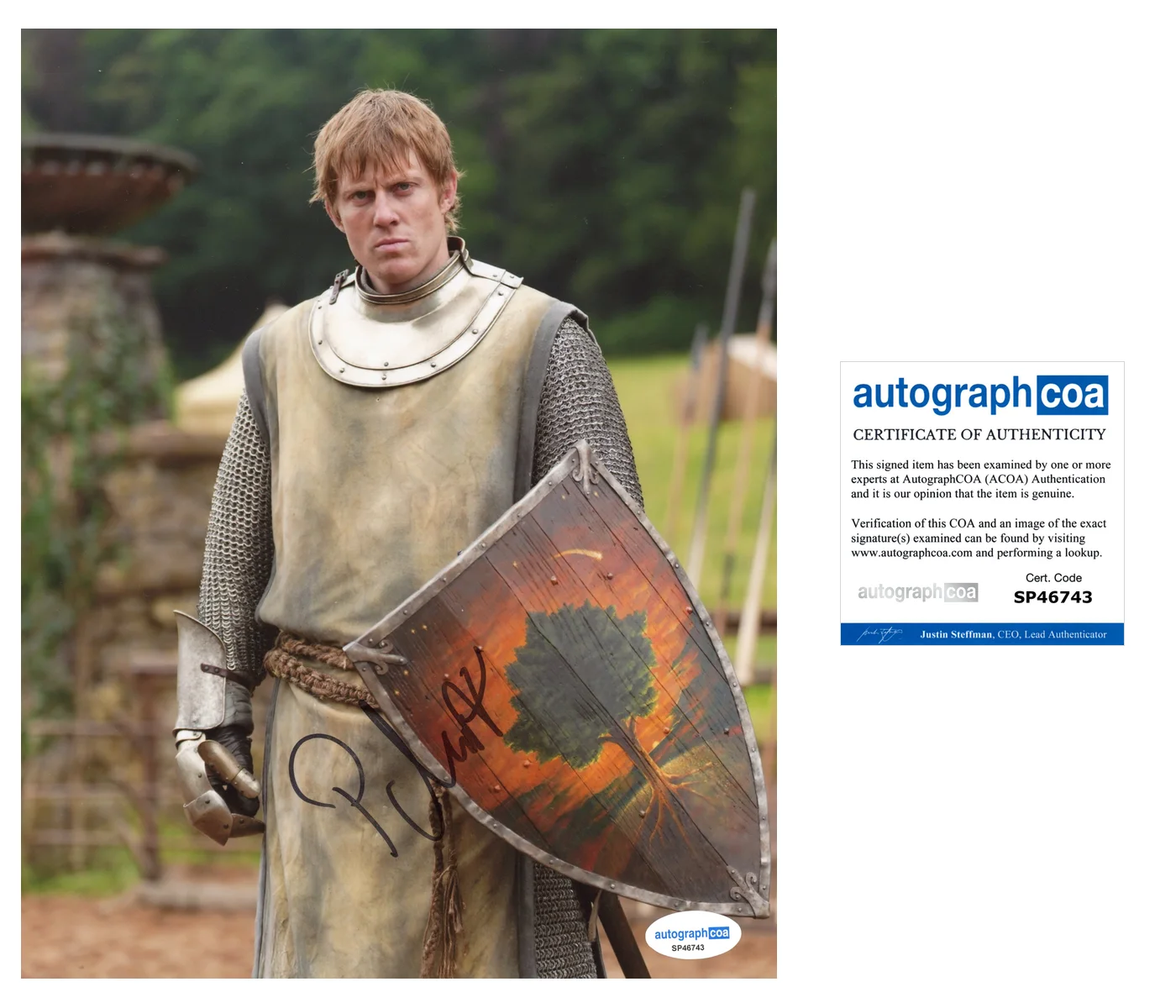 Peter Claffey Knight Seven Kingdoms Autographed Signed 8x10 Photo ACOA, изображение 2