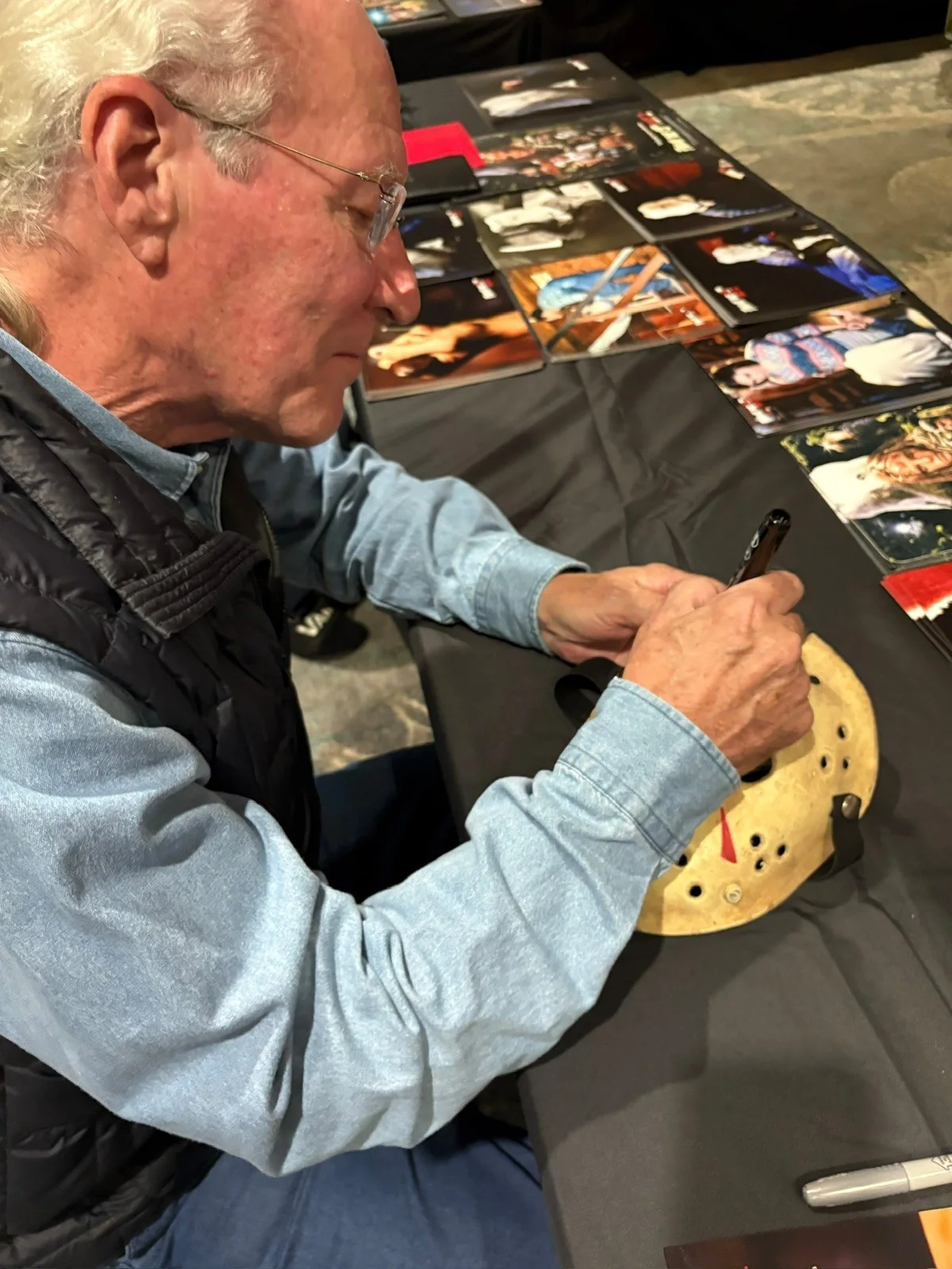 Jerry Wallace Signed Resin Sack Head Jason Voorhees Mask Friday The 13th Part 2, image 3