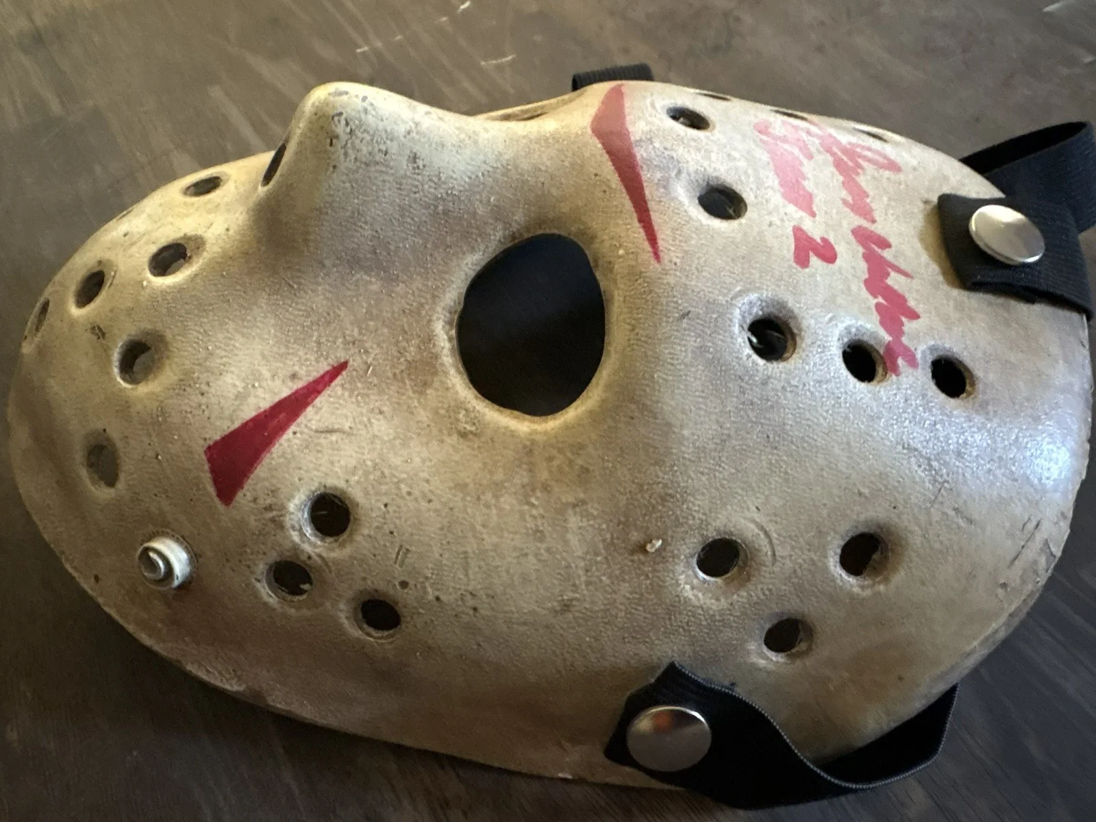 Jerry Wallace Signed Resin Sack Head Jason Voorhees Mask Friday The 13th Part 2, image 5