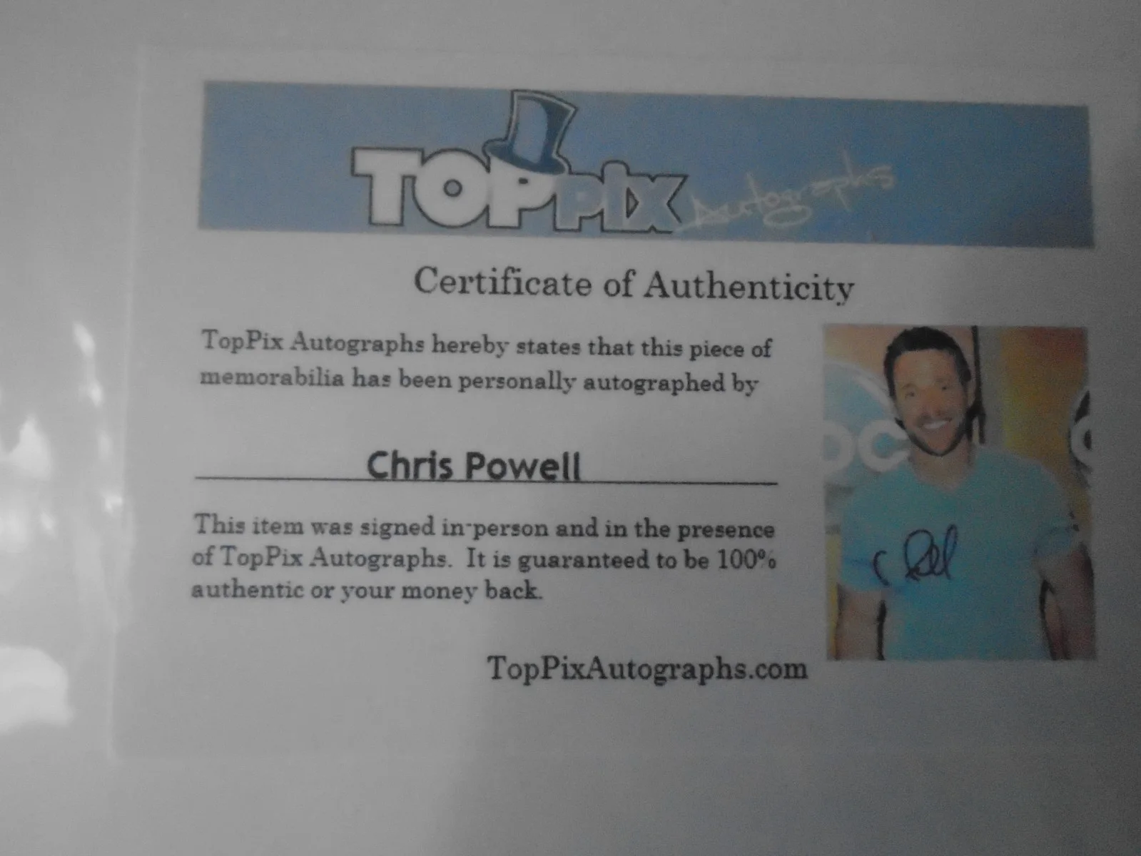Chris Powell — Chris Powell Fitness Expert 8 X 10 Signed Photo With COA, изображение 2