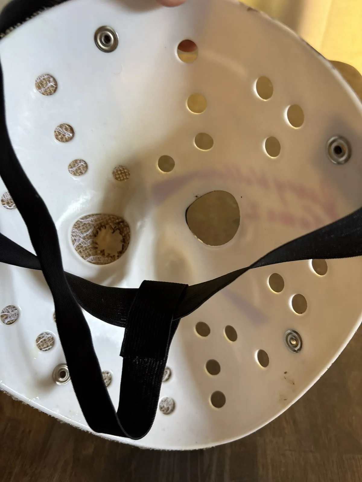 Jerry Wallace Signed Sack Head Jason Voorhees Mask Friday The 13th Part 2, изображение 2