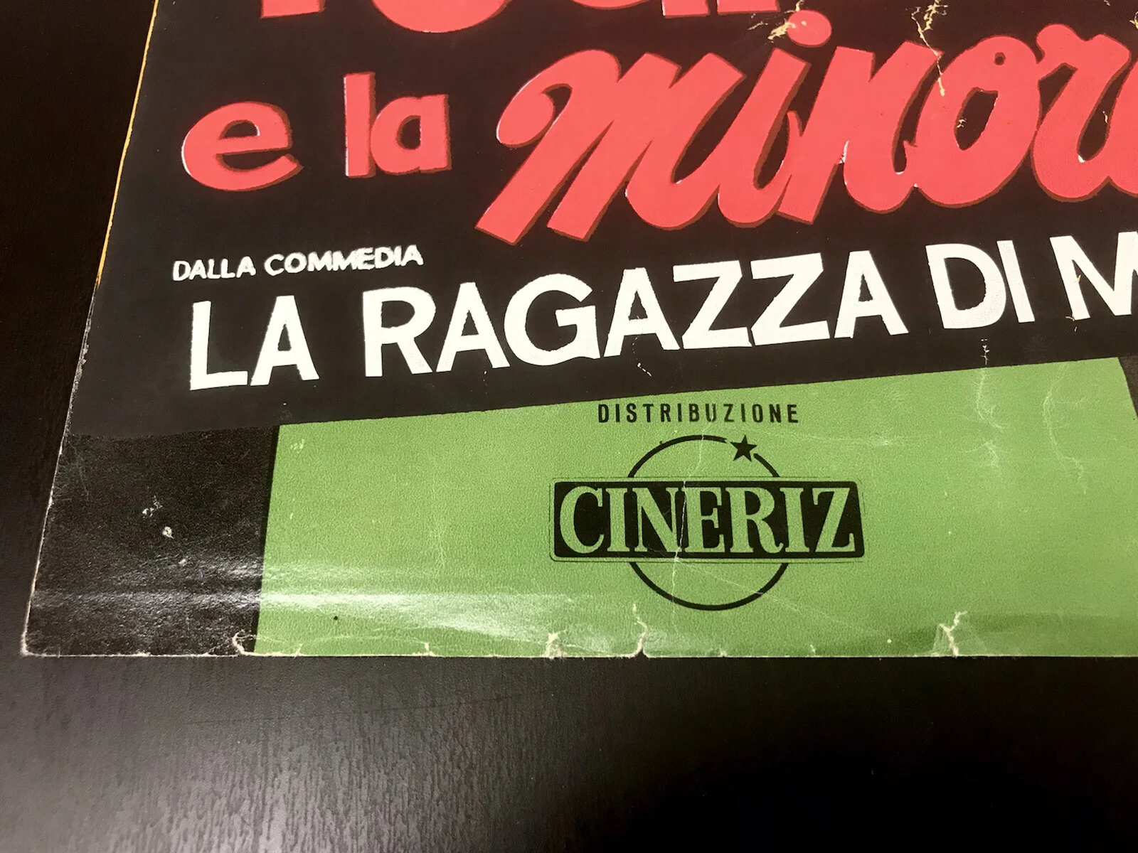 GIRL OF A THOUSAND Vintage PORCHE 356 Film Poster UGO TOGNAZZI DANIELLE DE METZ, изображение 3