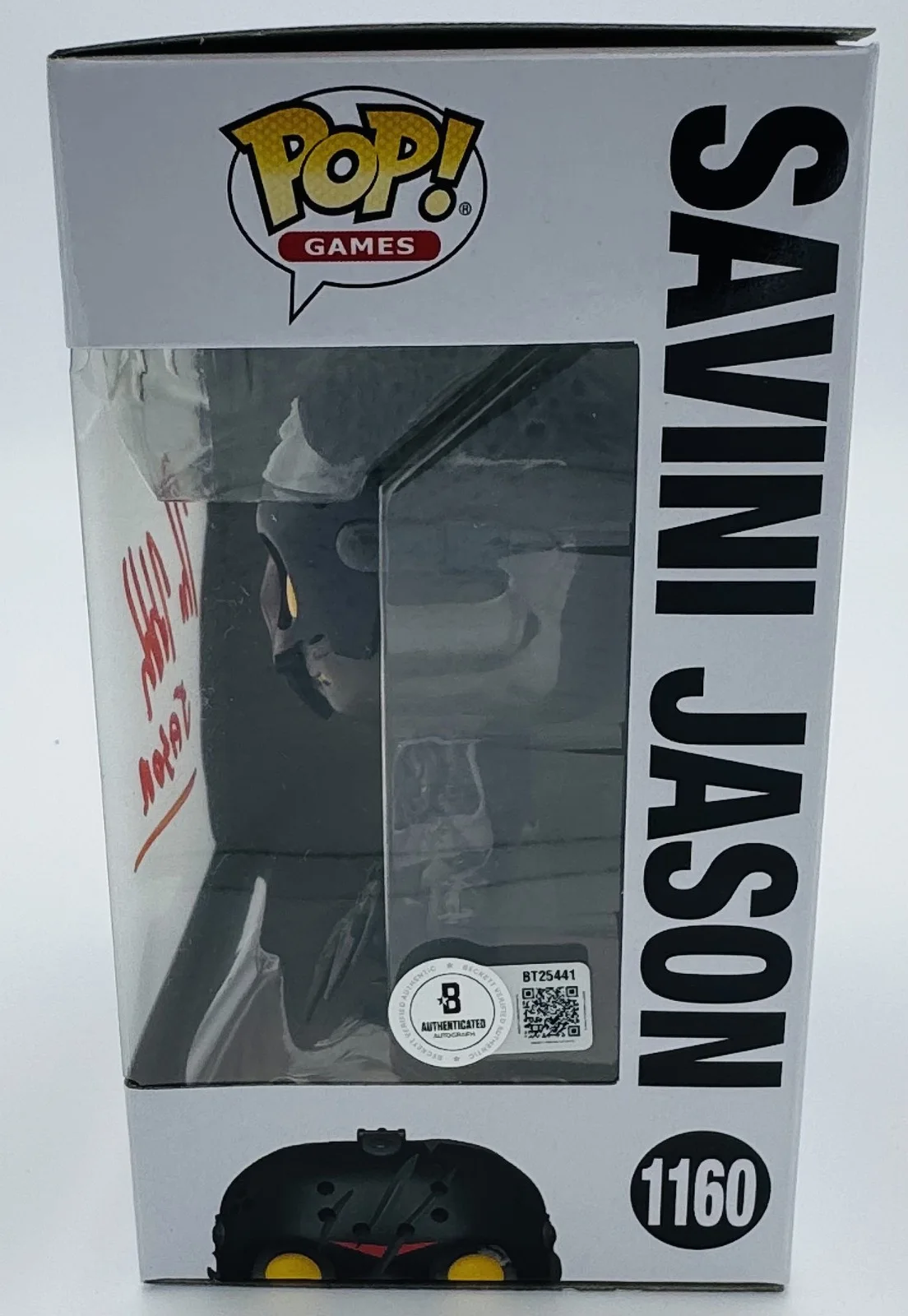 Kane Hodder — Kane Hodder Signed Savini Jason Funko Pop 1160 Friday The 13th Autograph BAS 441, изображение 2