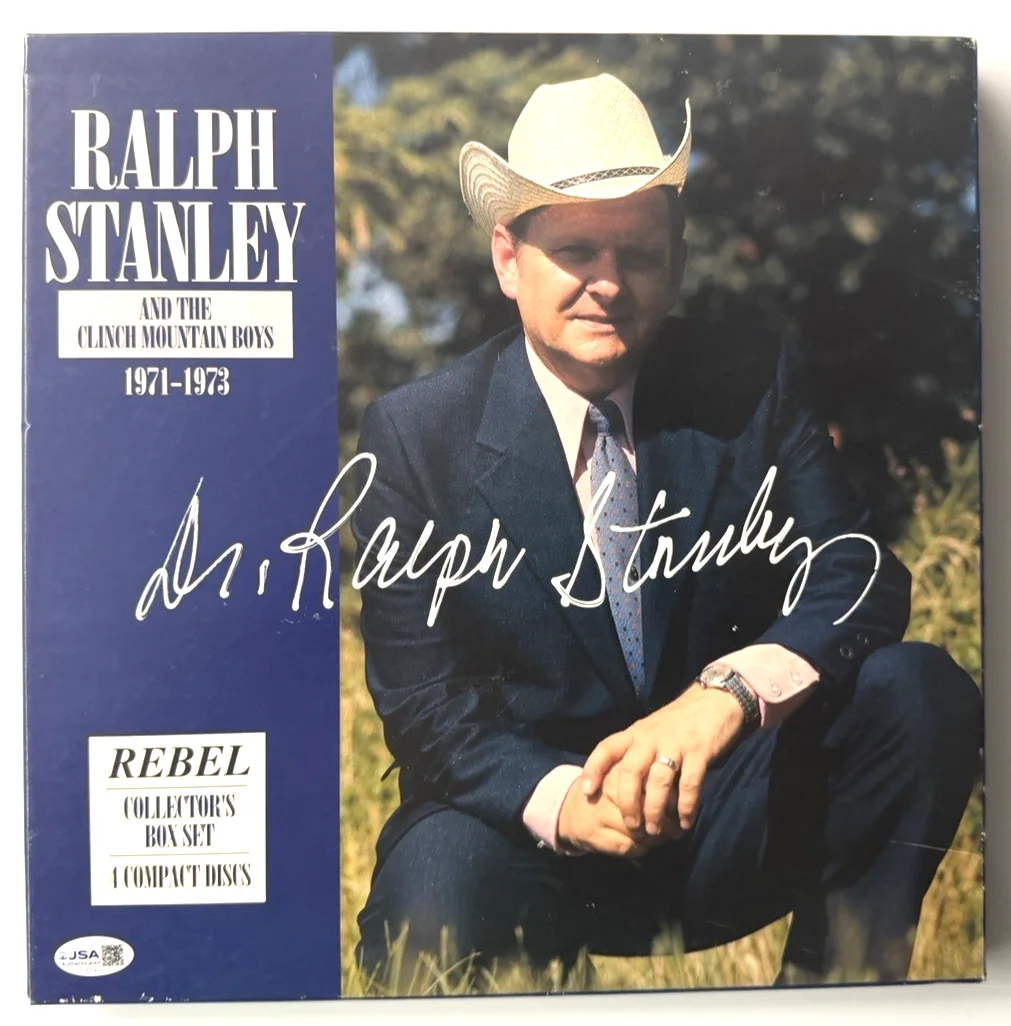 Ralph Stanley 4x CD 1971-1973 Rebel Collector's Box Set SIGNED w/book, изображение 2