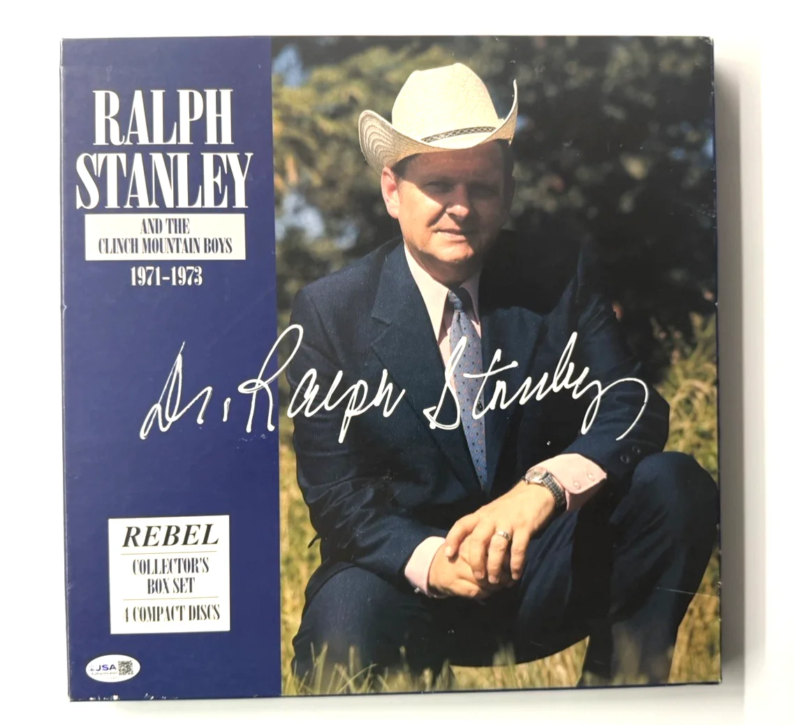 Ralph Stanley 4x CD 1971-1973 Rebel Collector's Box Set SIGNED w/book, изображение 3