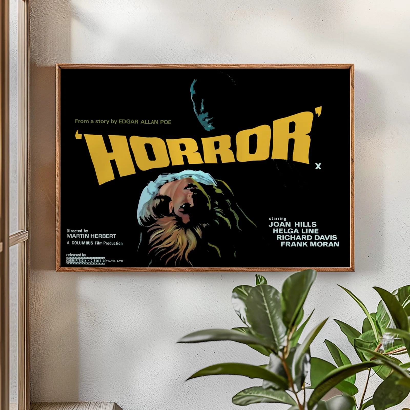 Horror - 1963 Italian Drama Horror Restored 30" x 40" UK Quad Poster, изображение 2
