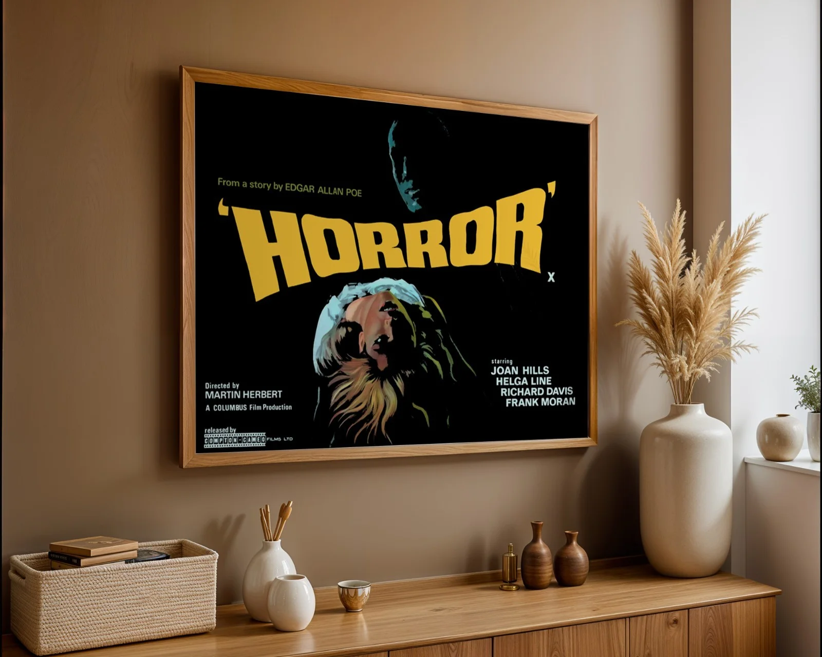 Horror - 1963 Italian Drama Horror Restored 30" x 40" UK Quad Poster, изображение 3