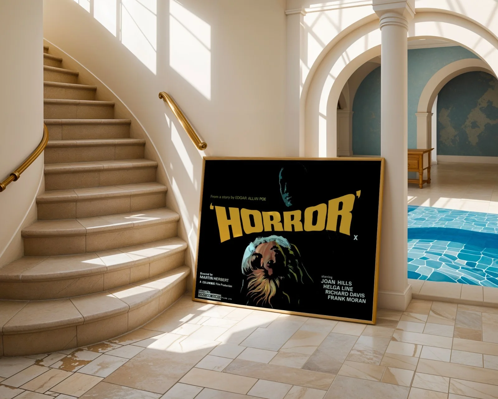 Horror - 1963 Italian Drama Horror Restored 30" x 40" UK Quad Poster, изображение 4