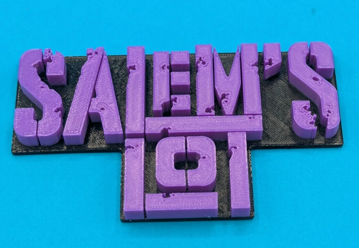 Salem`s Lot - 3D Printed logo - Desk, Door or Wall art, image 2