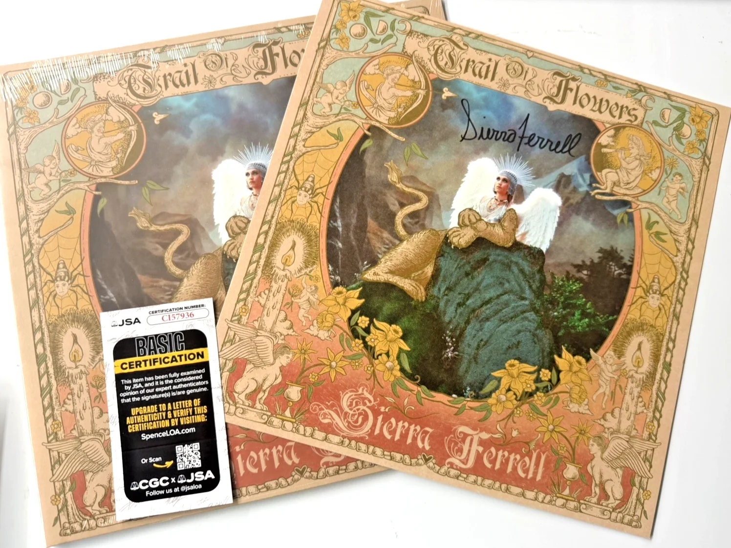 Sierra Ferrell Signed Trails Of Flowers Vinyl LP JSA COA Sealed + Auto Insert, изображение 2