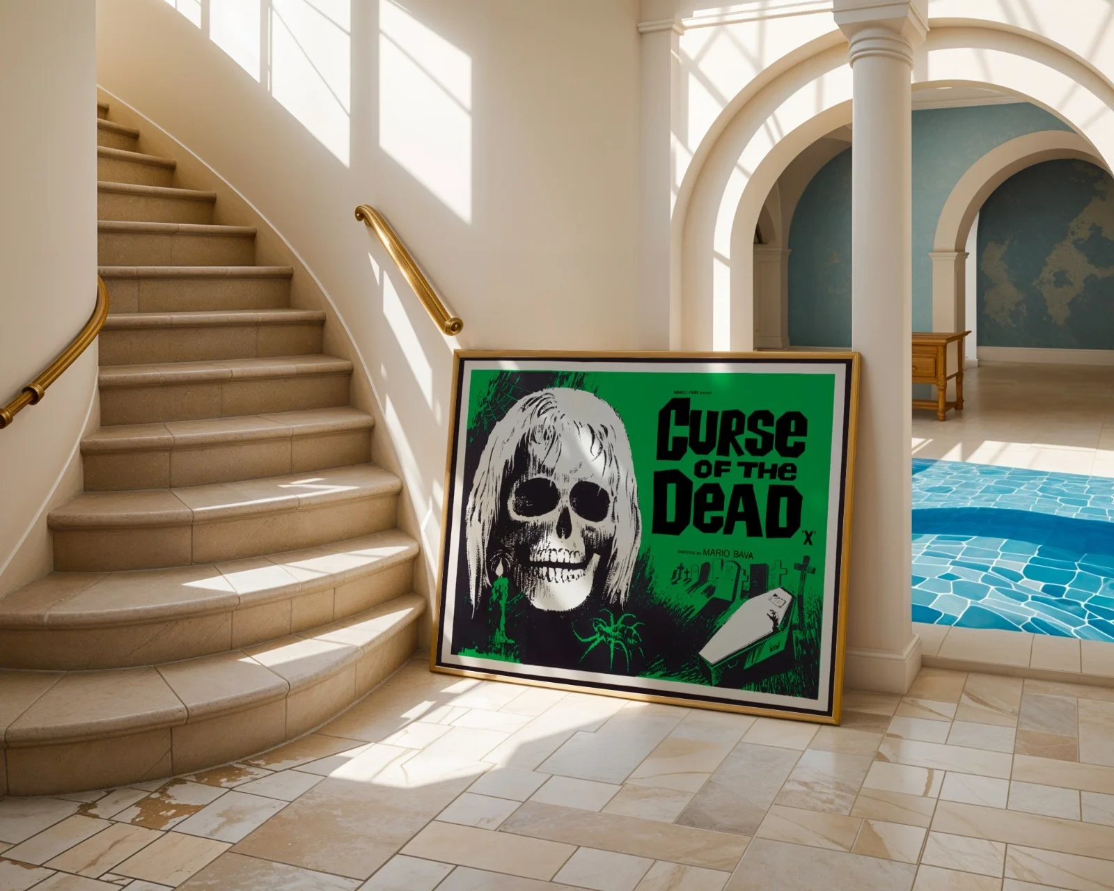Curse of the Dead - 1966 Italian Horror Restored 30" x 40" UK Quad Poster, изображение 4