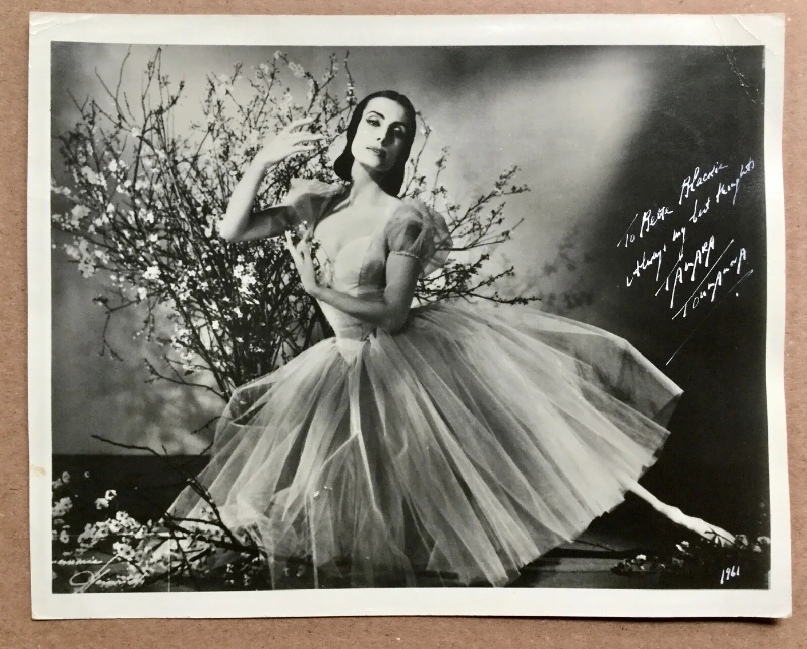 Tamara Toumanove — Tamara Toumanova - Prima Ballerina, Paris Opera Beautiful Signed 8x10 Photograph