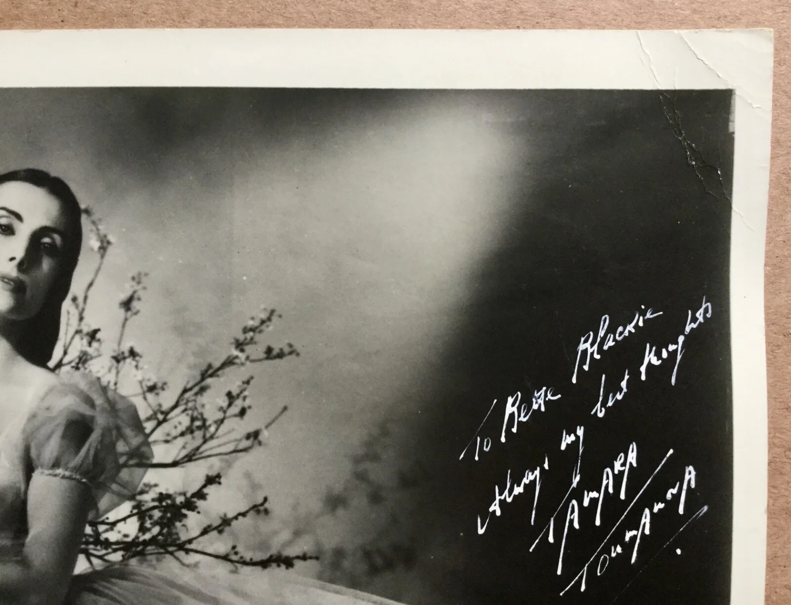 Tamara Toumanove — Tamara Toumanova - Prima Ballerina, Paris Opera Beautiful Signed 8x10 Photograph, изображение 5