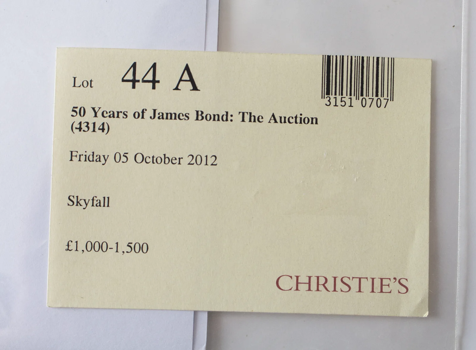 James Bond Skyfall Large Orchestral Score Signed Adele & Paul Epworth Christie's, изображение 2