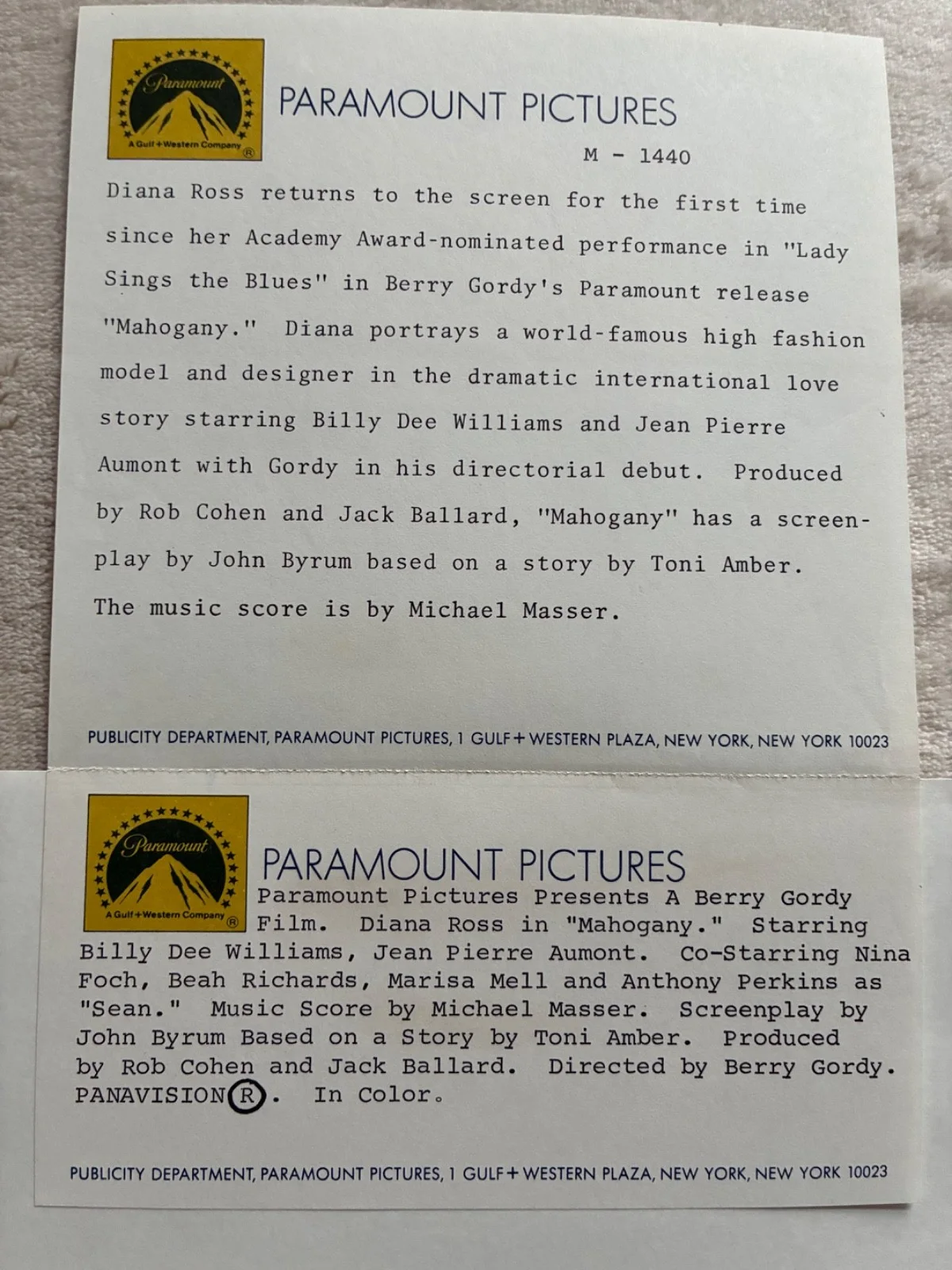 Diana Ross — Diana Ross Signed 8x10 Glossy - Mahogany (1975) - Paramount Snipe Provenance, изображение 4