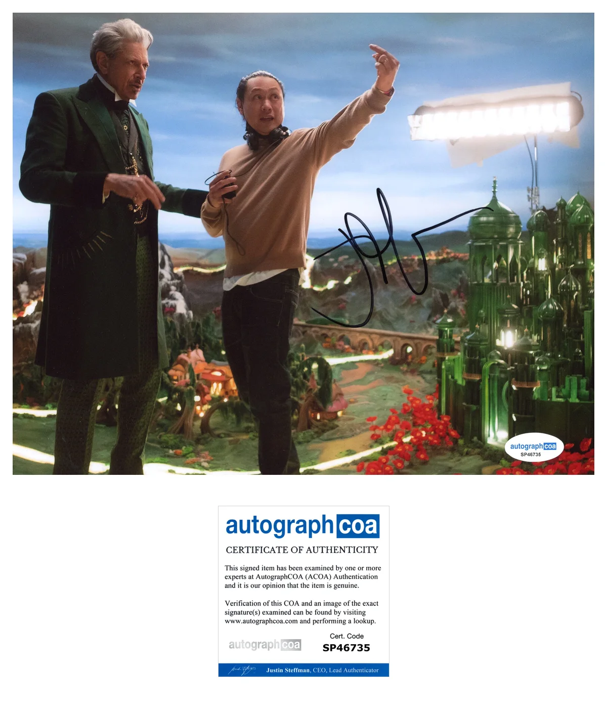 Jon Chu Wicked Autographed Signed 8x10 Photo ACOA, image 2