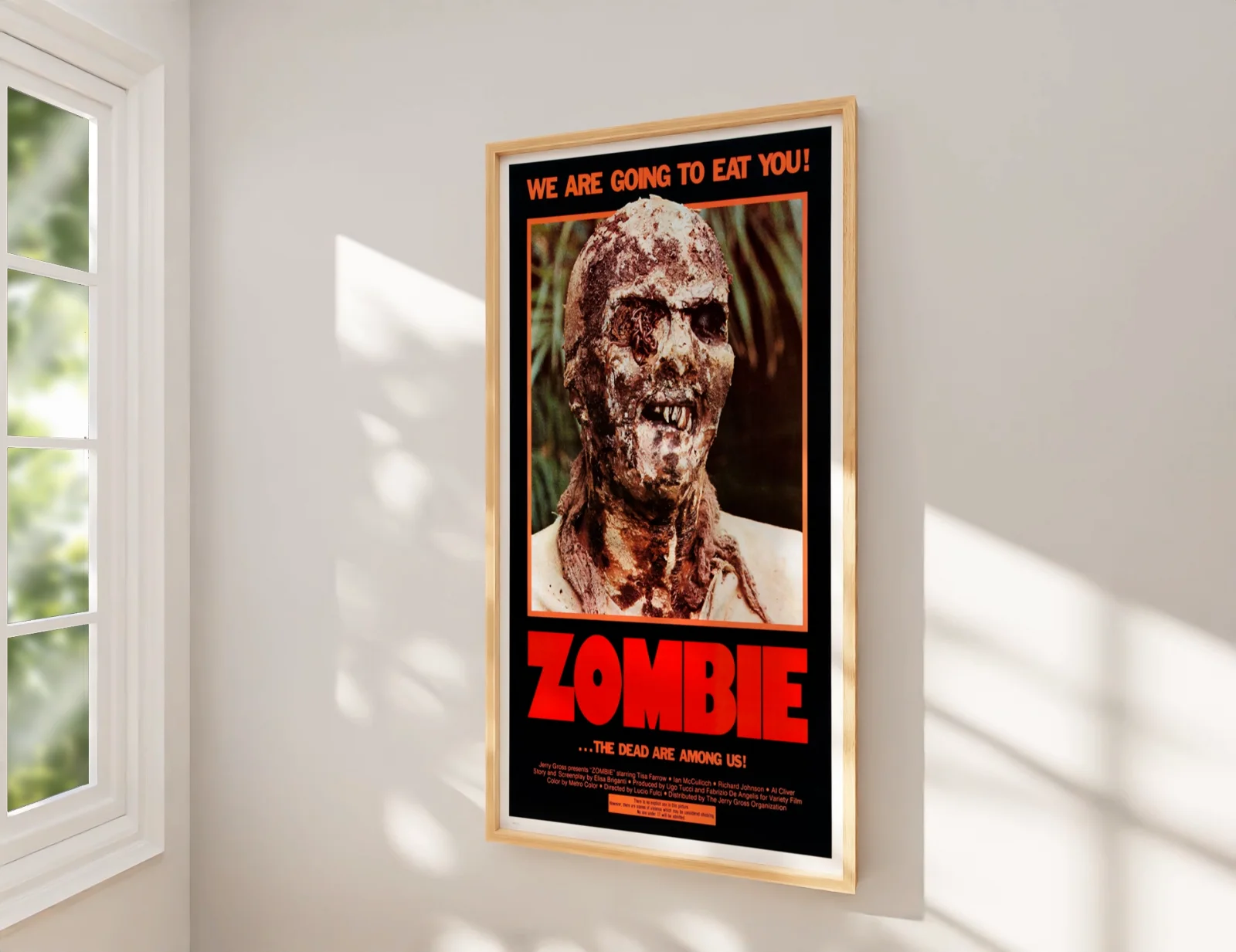 Zombie - 1979 Italian Zombie Horror 27.2" x 41" US One Sheet Poster, изображение 2