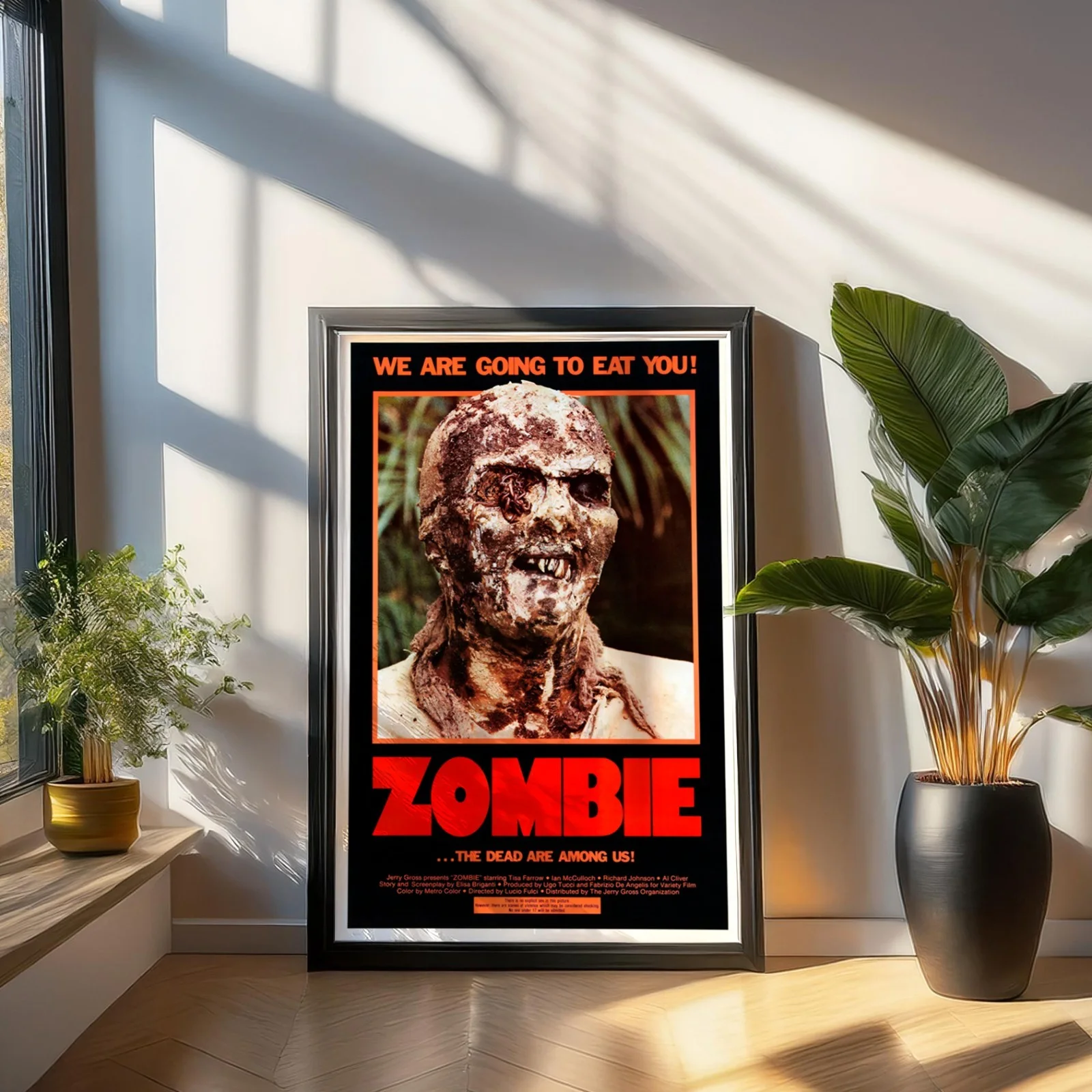 Zombie - 1979 Italian Zombie Horror 27.2" x 41" US One Sheet Poster, изображение 3