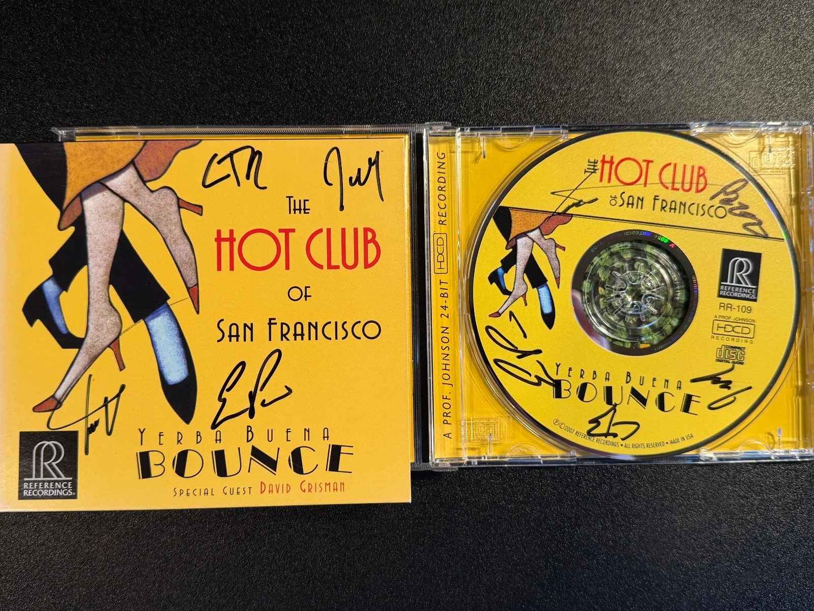 The Hot Club of San Francisco - Yerba Buena Bounce - Signed CD and Signed Jacket, изображение 2