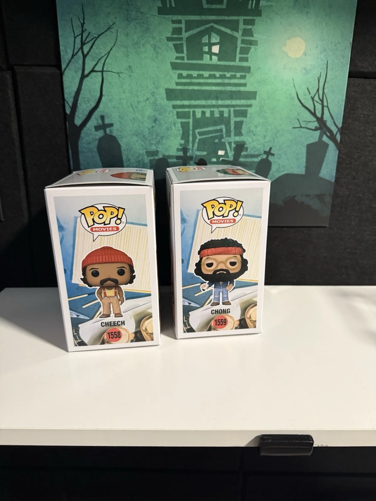 Cheech, Chong — Cheech & Chong Signed Funko Pop Set Up In Smoke #1558 #1559 OCC, image 4