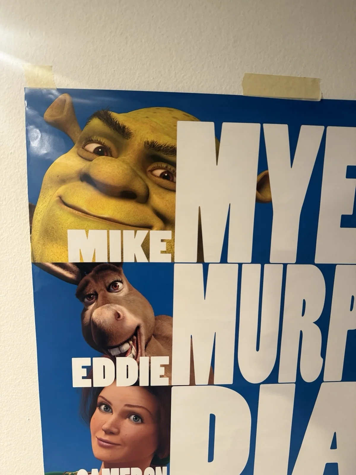 Shrek Original Movie Poster Signed By Mike Myers & Jeffrey Katzenberg SWAU COA, изображение 4