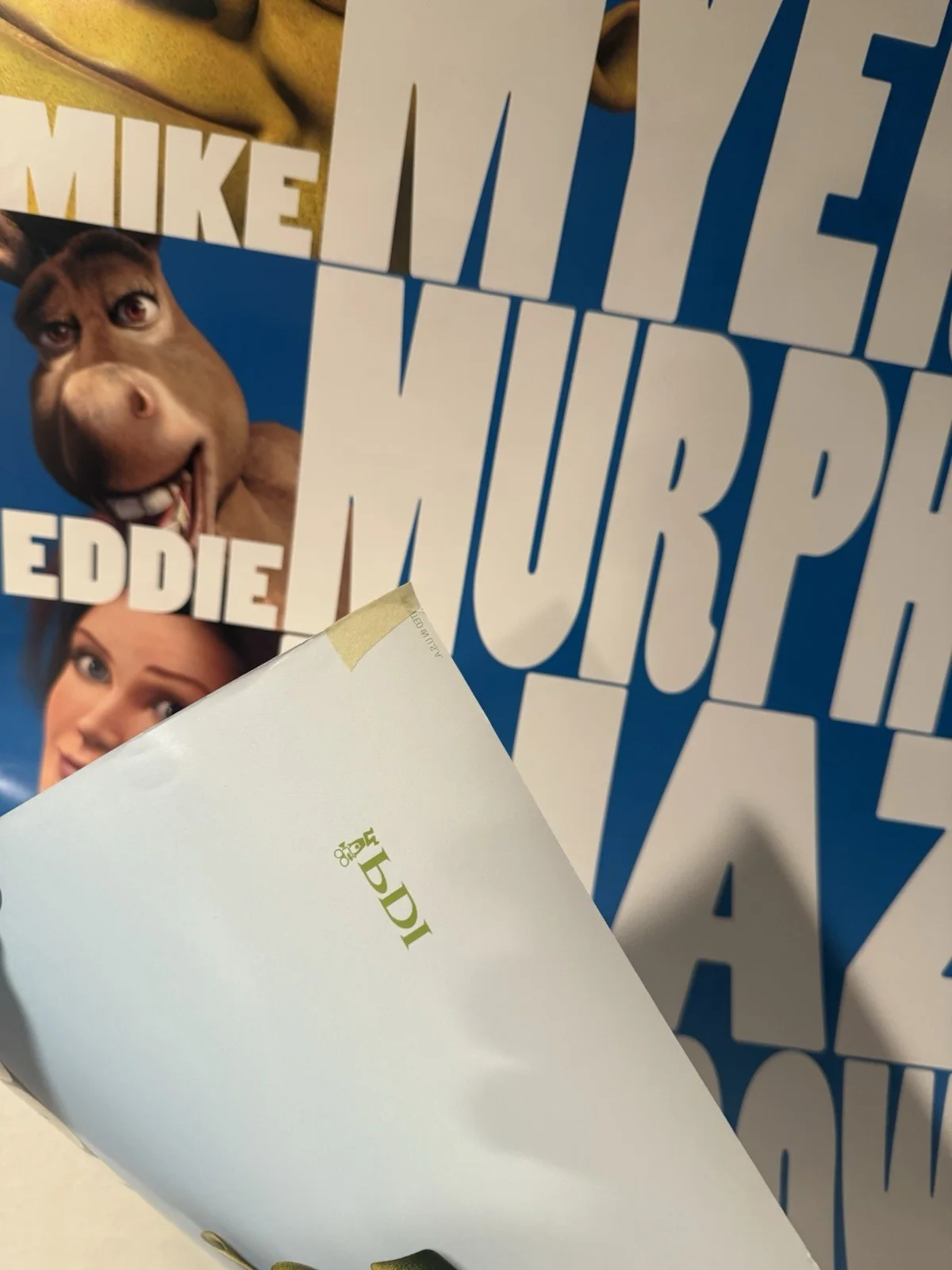Shrek Original Movie Poster Signed By Mike Myers & Jeffrey Katzenberg SWAU COA, изображение 5