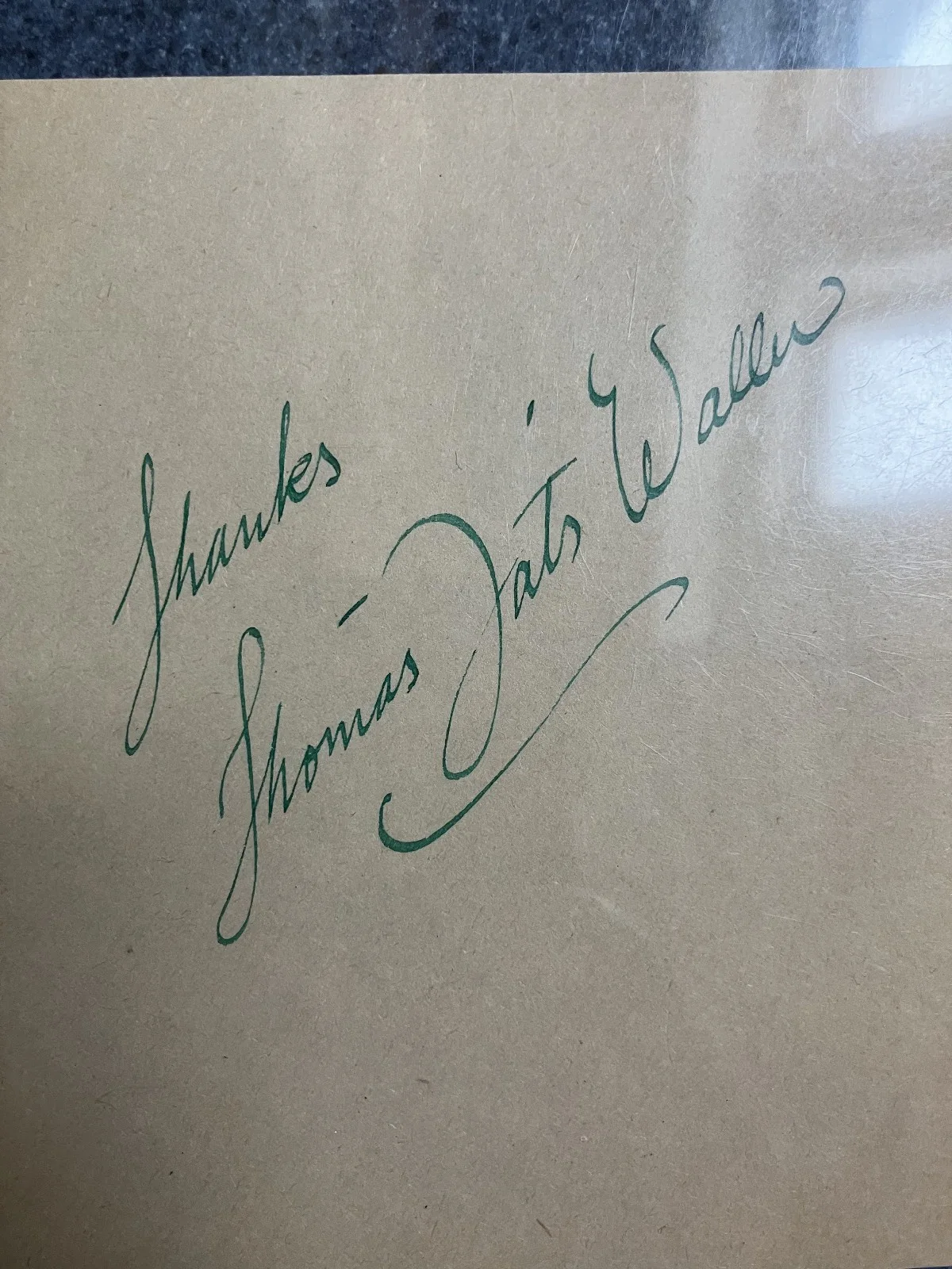 Fats Waller — (Thomas) Fats Waller Signed Paper Cut, image 3