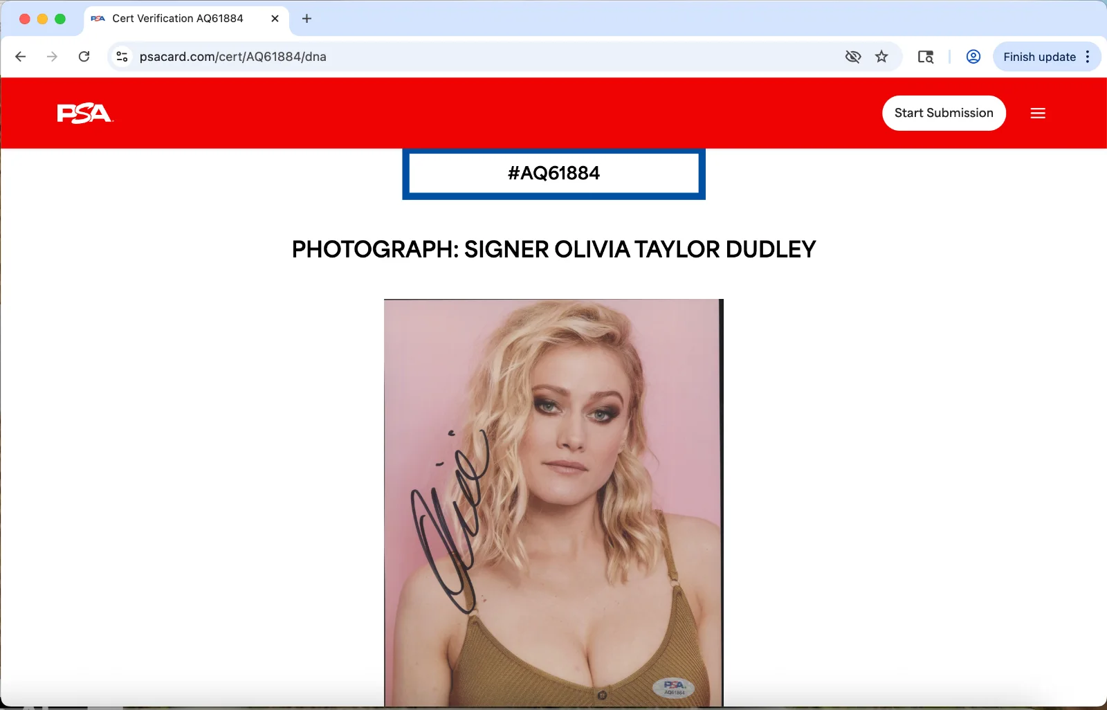 Olivia Taylor Dudley — Olivia Taylor Dudley signed 8x10 photo autograph PSA DNA photoshoot tanktop, изображение 3