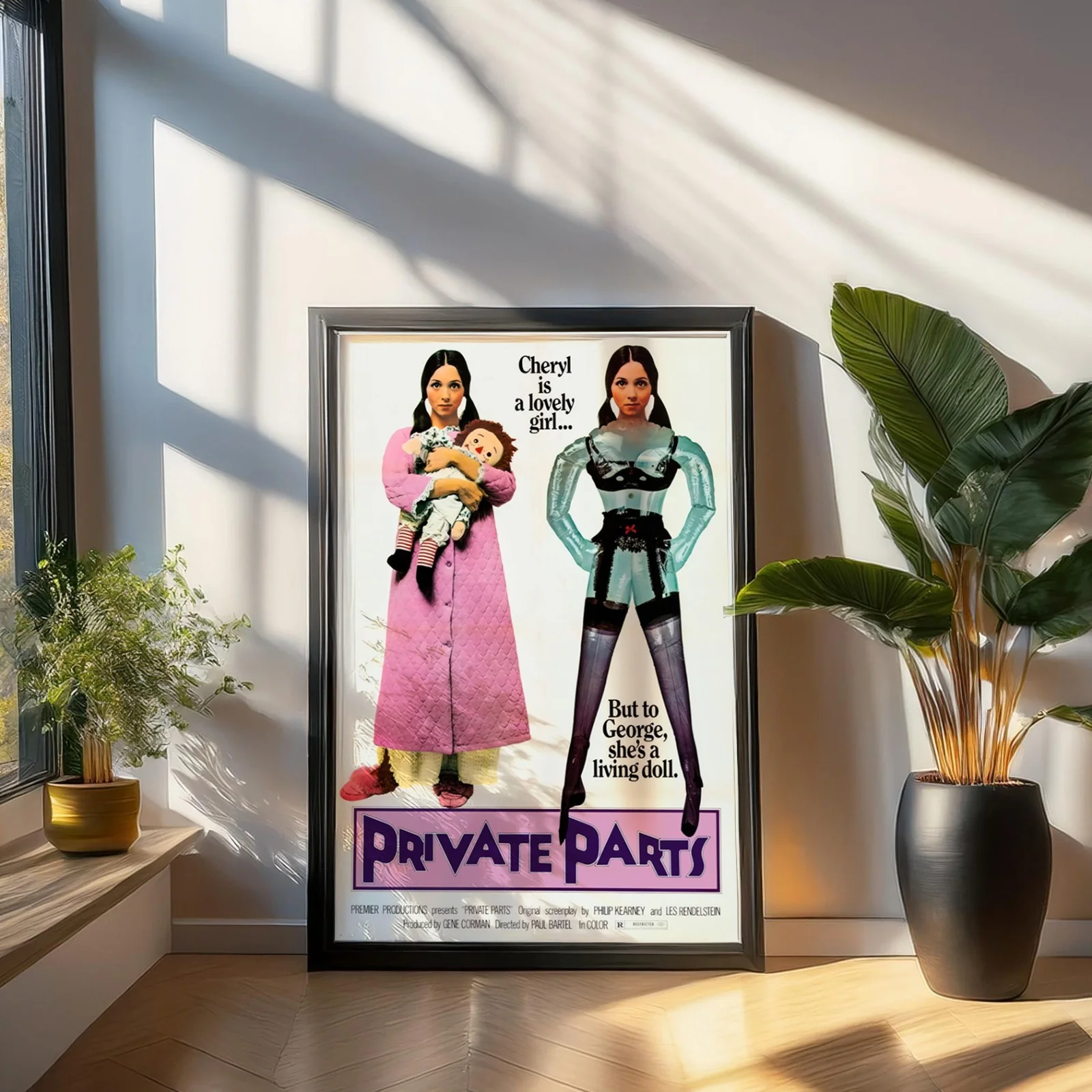 Private Parts - 1972 Sexploitation Thriller 27.2" x 41" US One Sheet Poster, изображение 3
