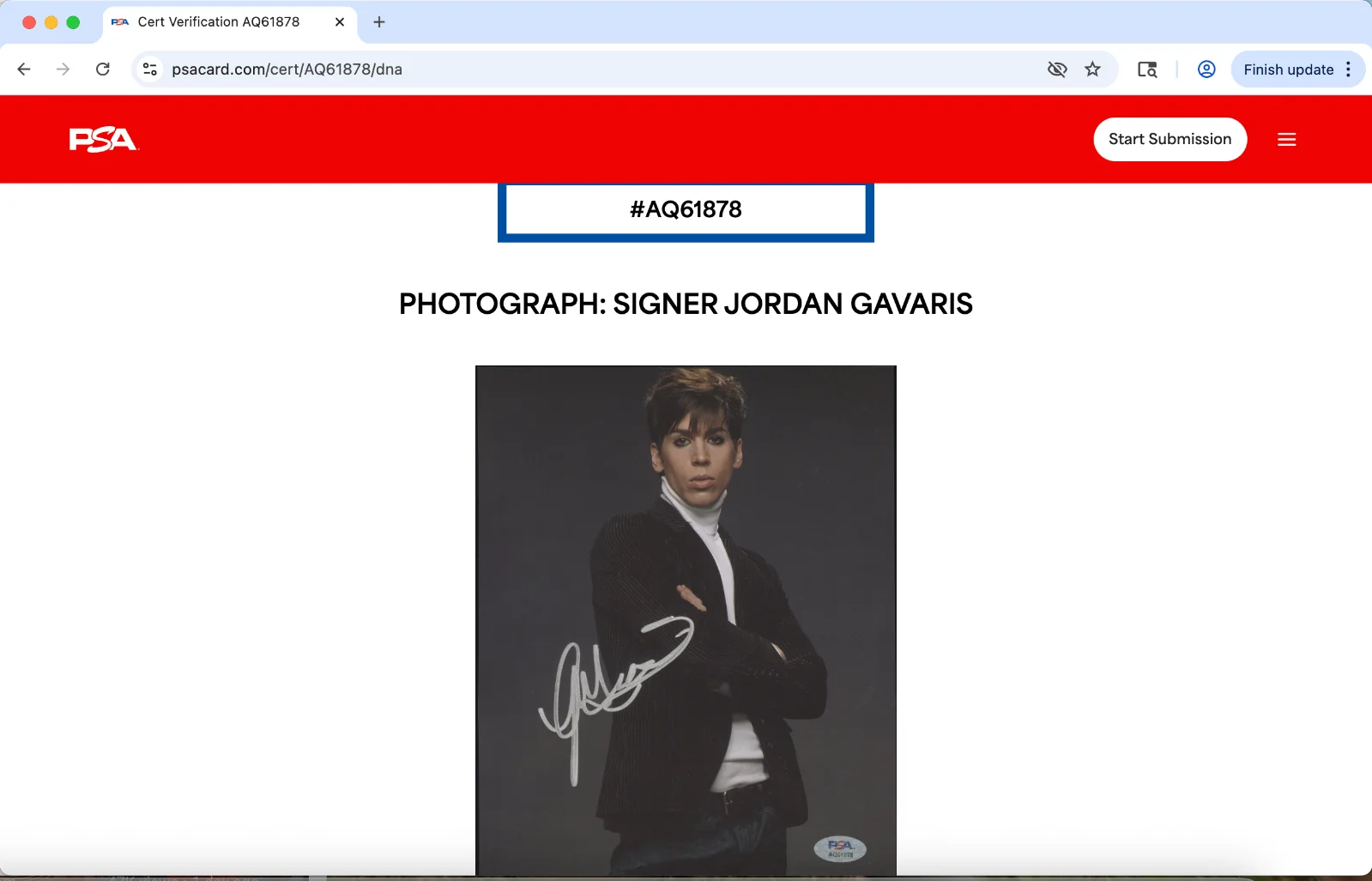 Jordan Gavaris — Jordan Gavaris signed 8x10 photo autograph PSA DNA AQ61878, изображение 3