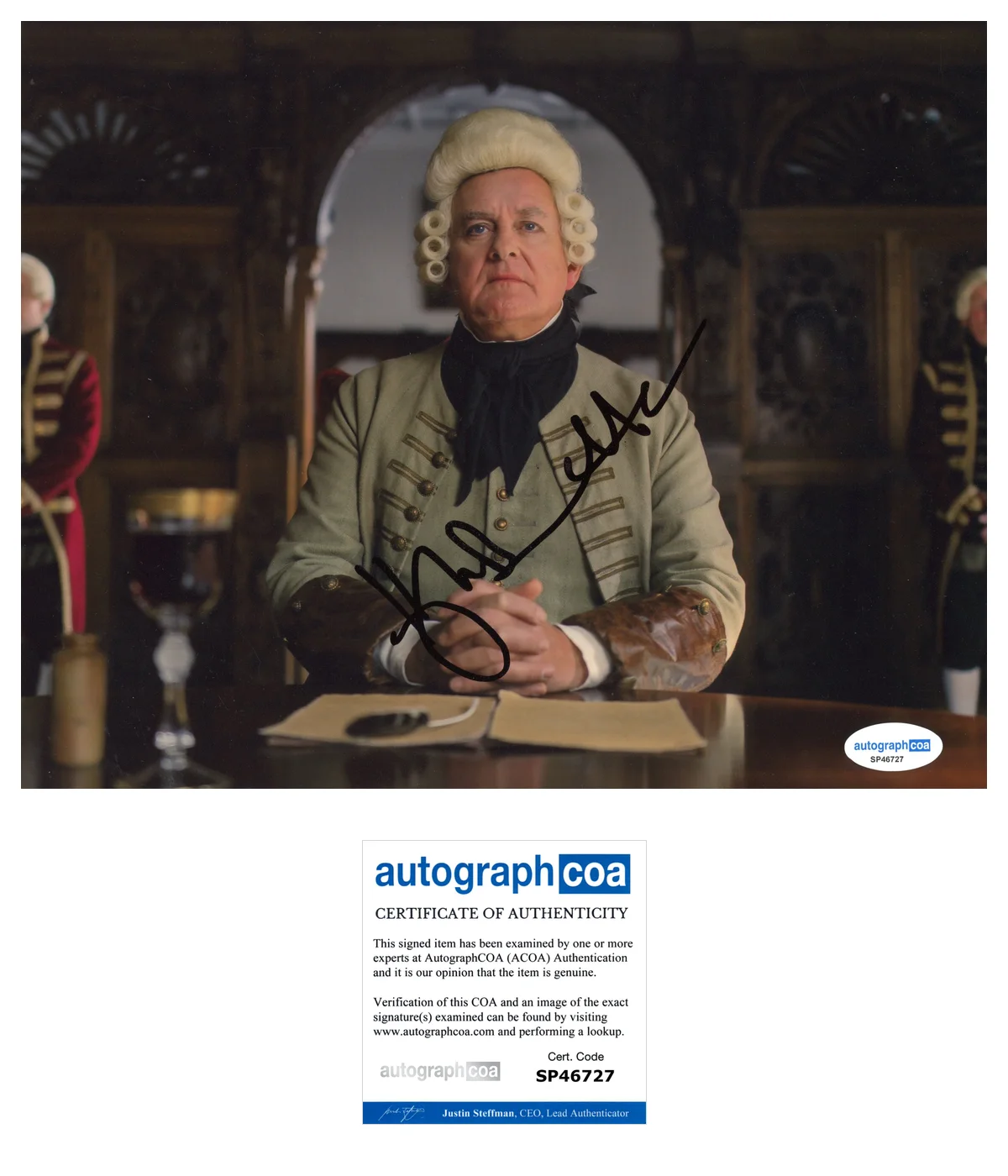 Hugh Bonneville Dick TurpinAutographed Signed 8x10 Photo ACOA, image 2