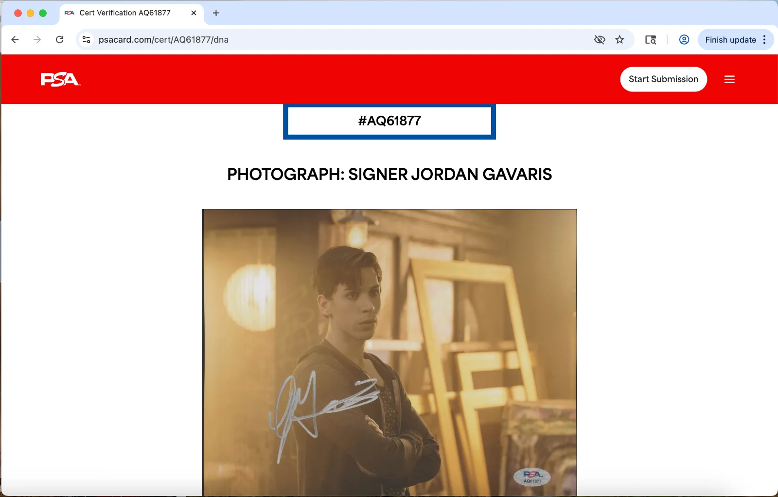 Jordan Gavaris — Jordan Gavaris signed 8x10 photo autograph PSA DNA Orphan Black B, изображение 3