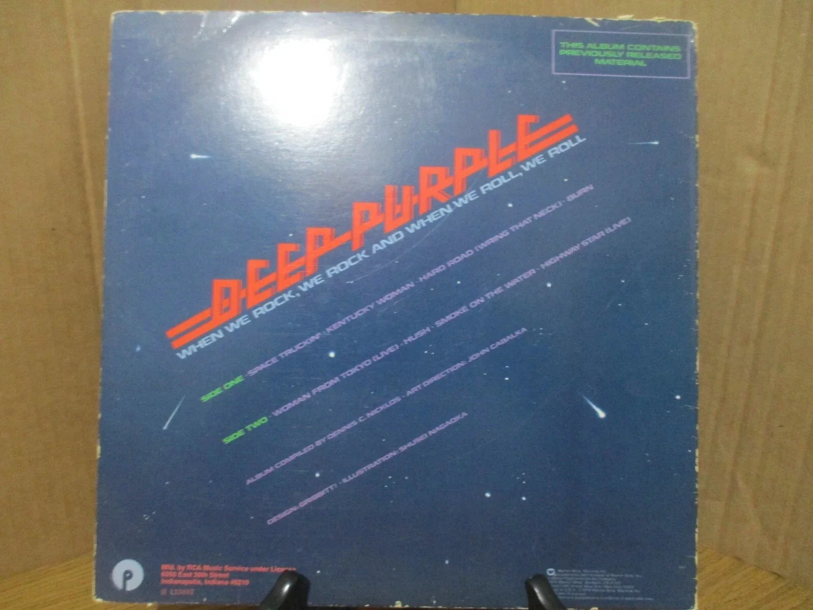 DEEP PURPLE AUTHENTIC AUTOGRAPHED/SIGNED VINYL RECORD ALBUM #2 ROGER GLOVER + 2, image 5